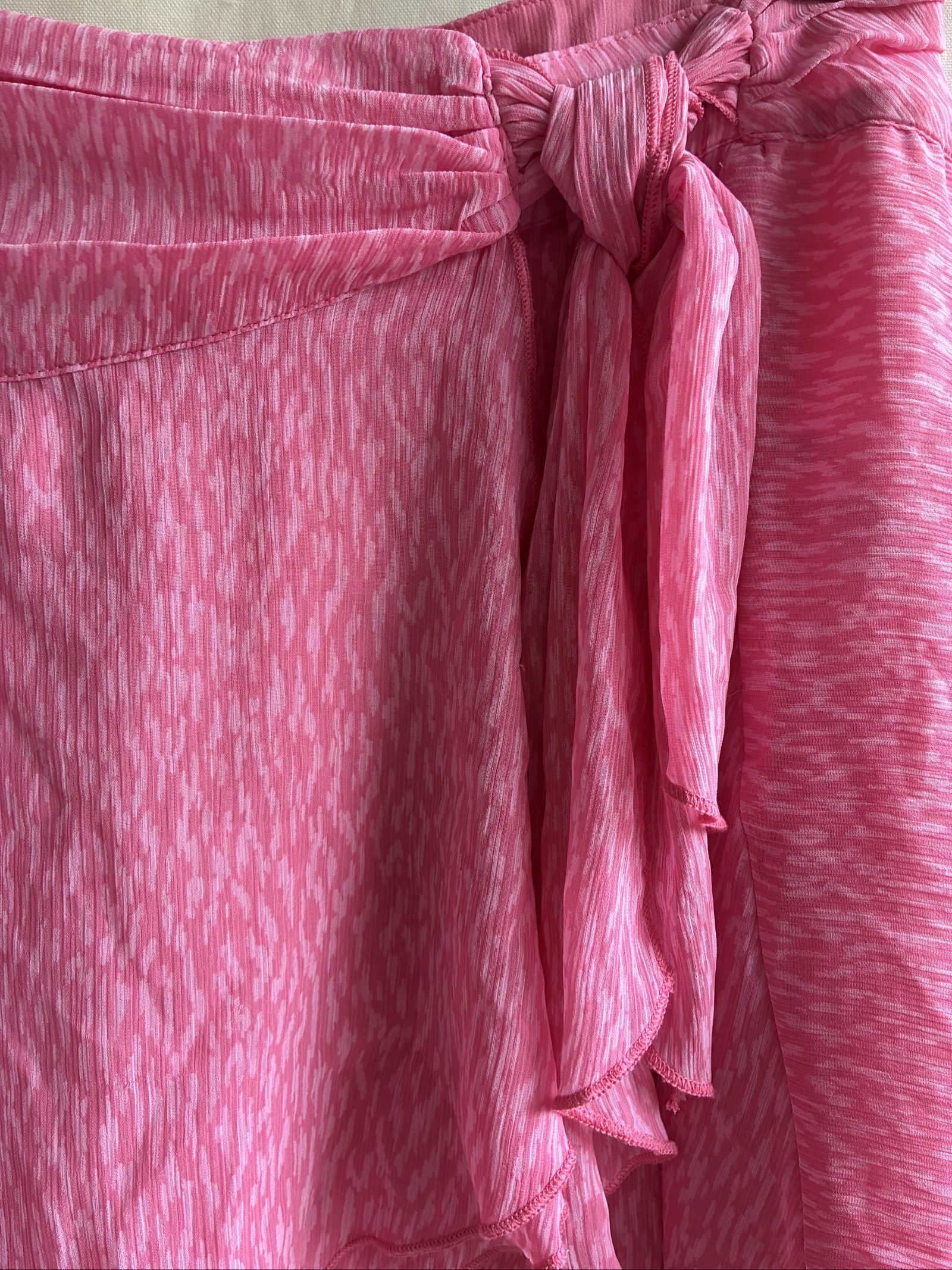 Aerie Women's Pink Ruffle Wrap Skirt Small image 5
