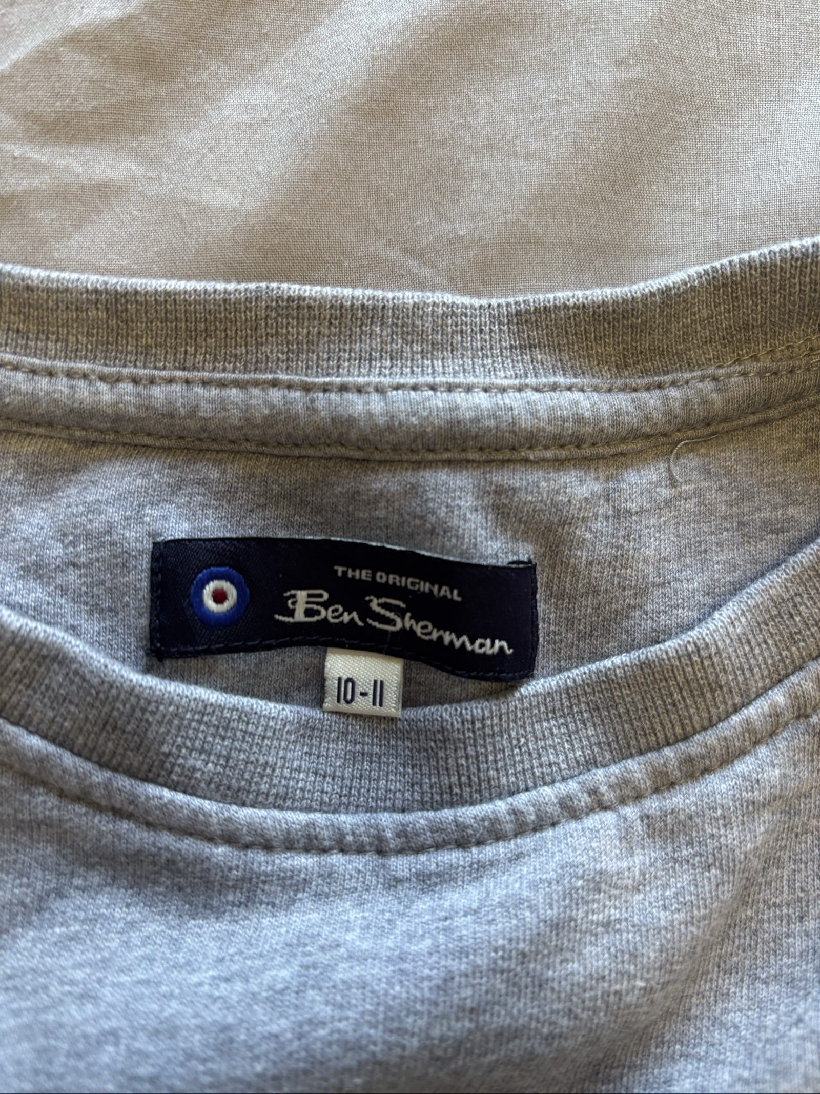 Ben Sherman Grey Kids Sweatshirt 10-11 Years Cotton Blend image 3