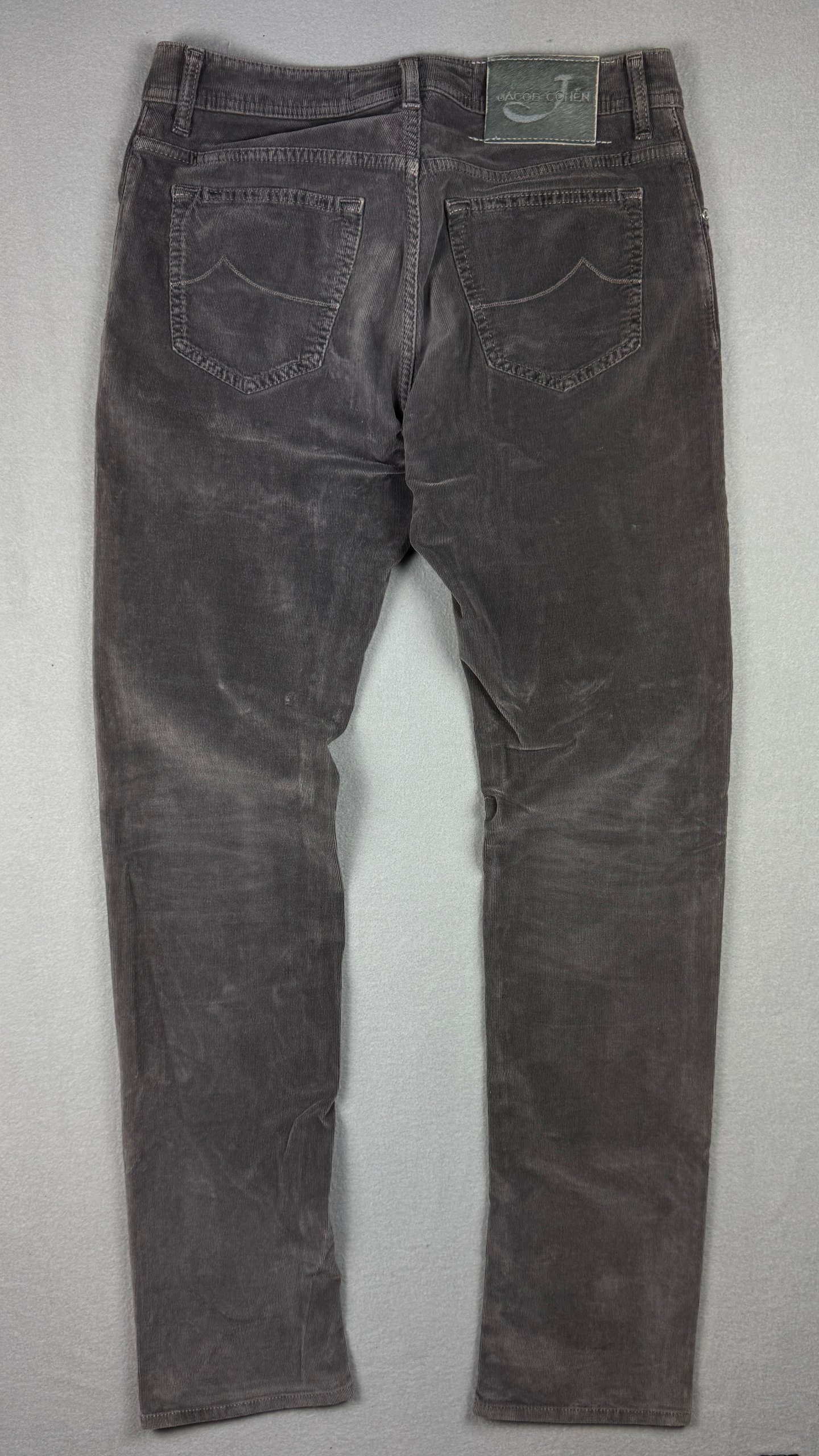 Jacob Cohen Style 688 Grey Corduroy Slim Fit Jeans Size 32 image 2