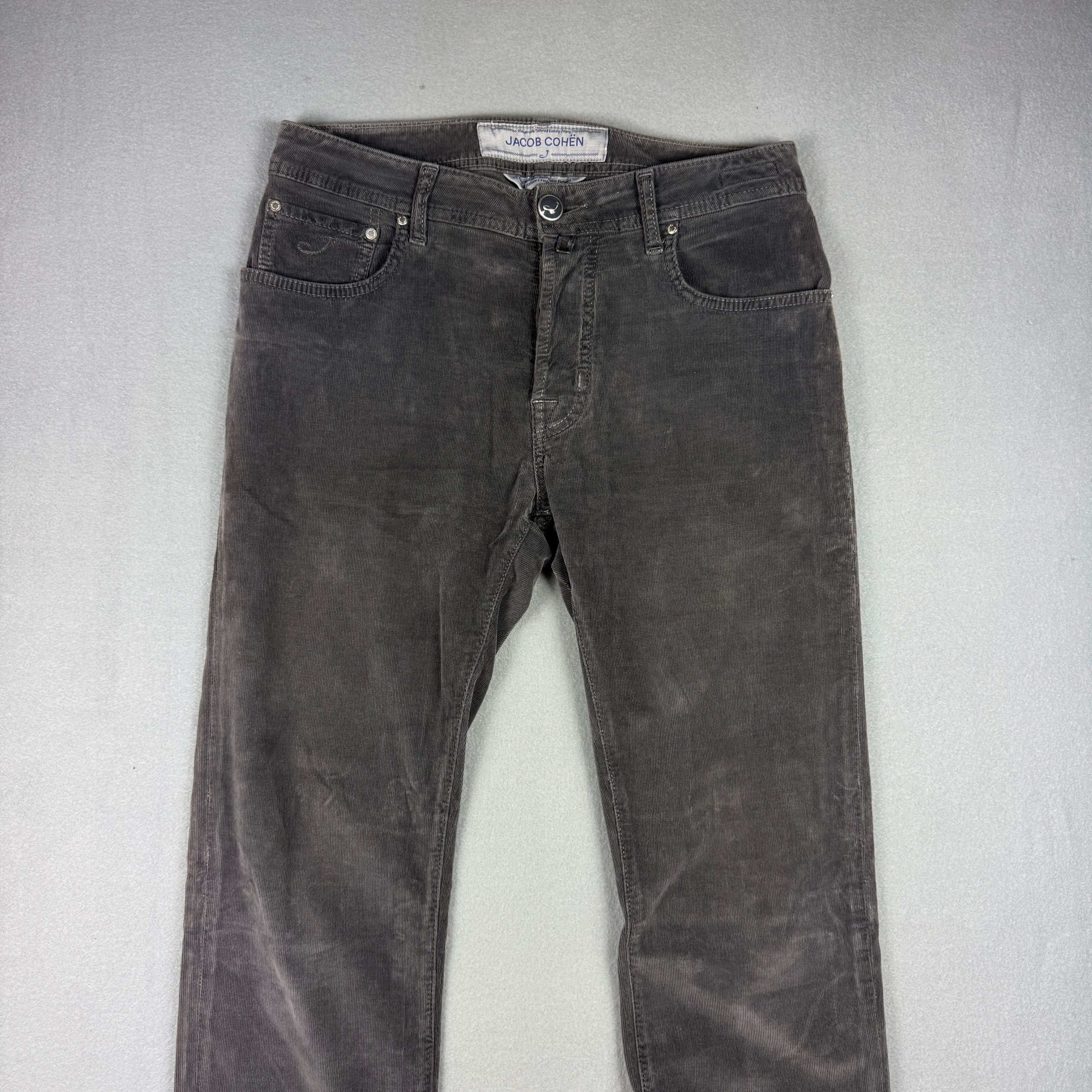 Jacob Cohen Style 688 Grey Corduroy Slim Fit Jeans Size 32 image 3