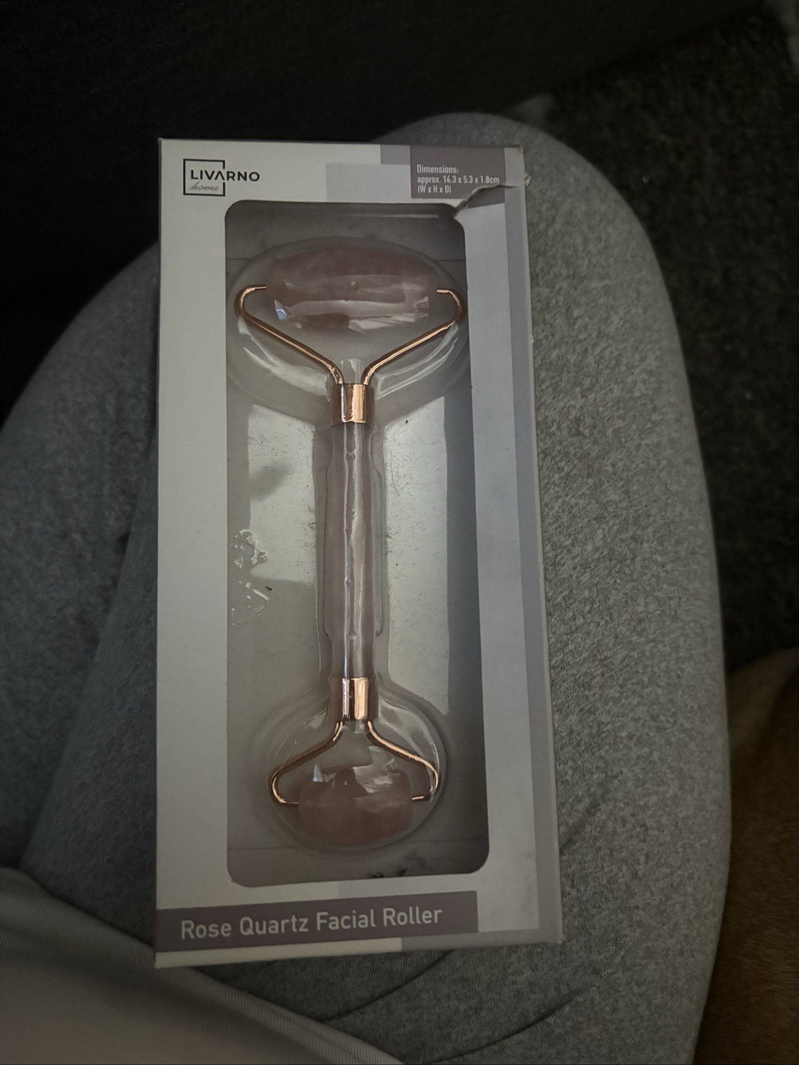 Livarno Rose Quartz Facial Roller