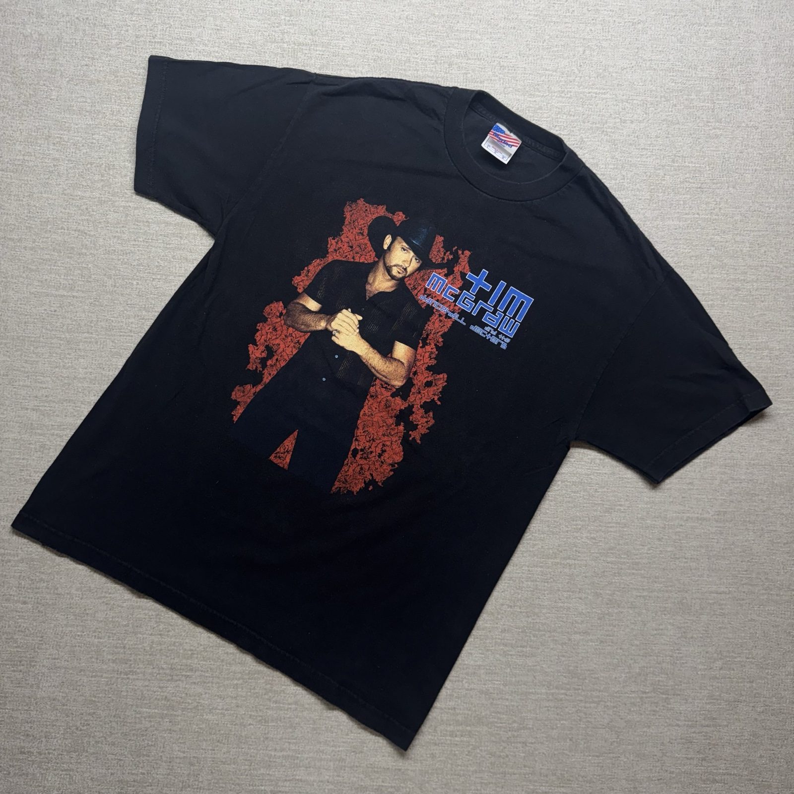 Murina Black Tim McGraw & The Dancehall Doctors Graphic T-Shirt Large 100% Cotton