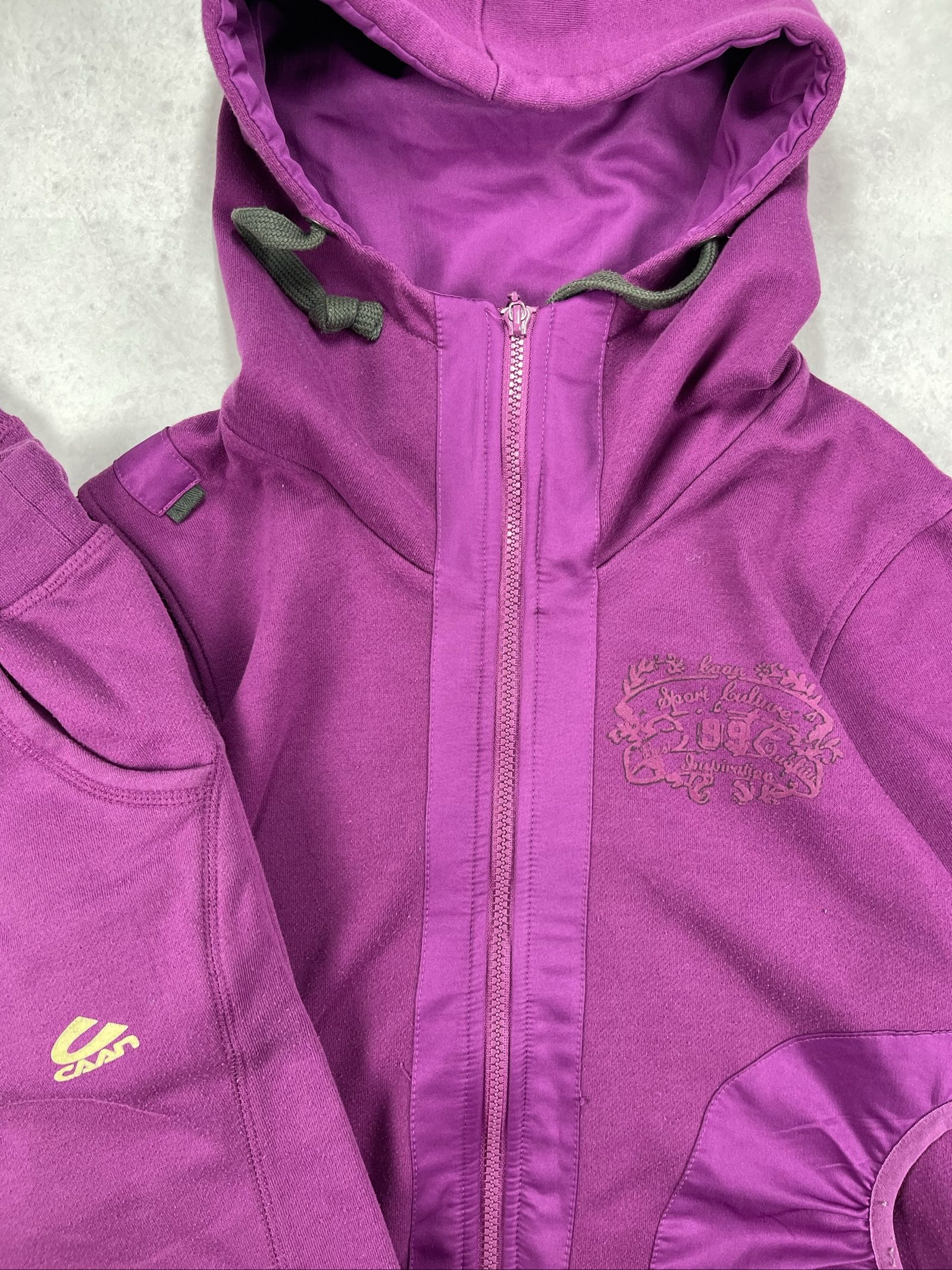 Caan Women's Purple Cotton-Polyester Hoodie & Joggers Set Medium image 3