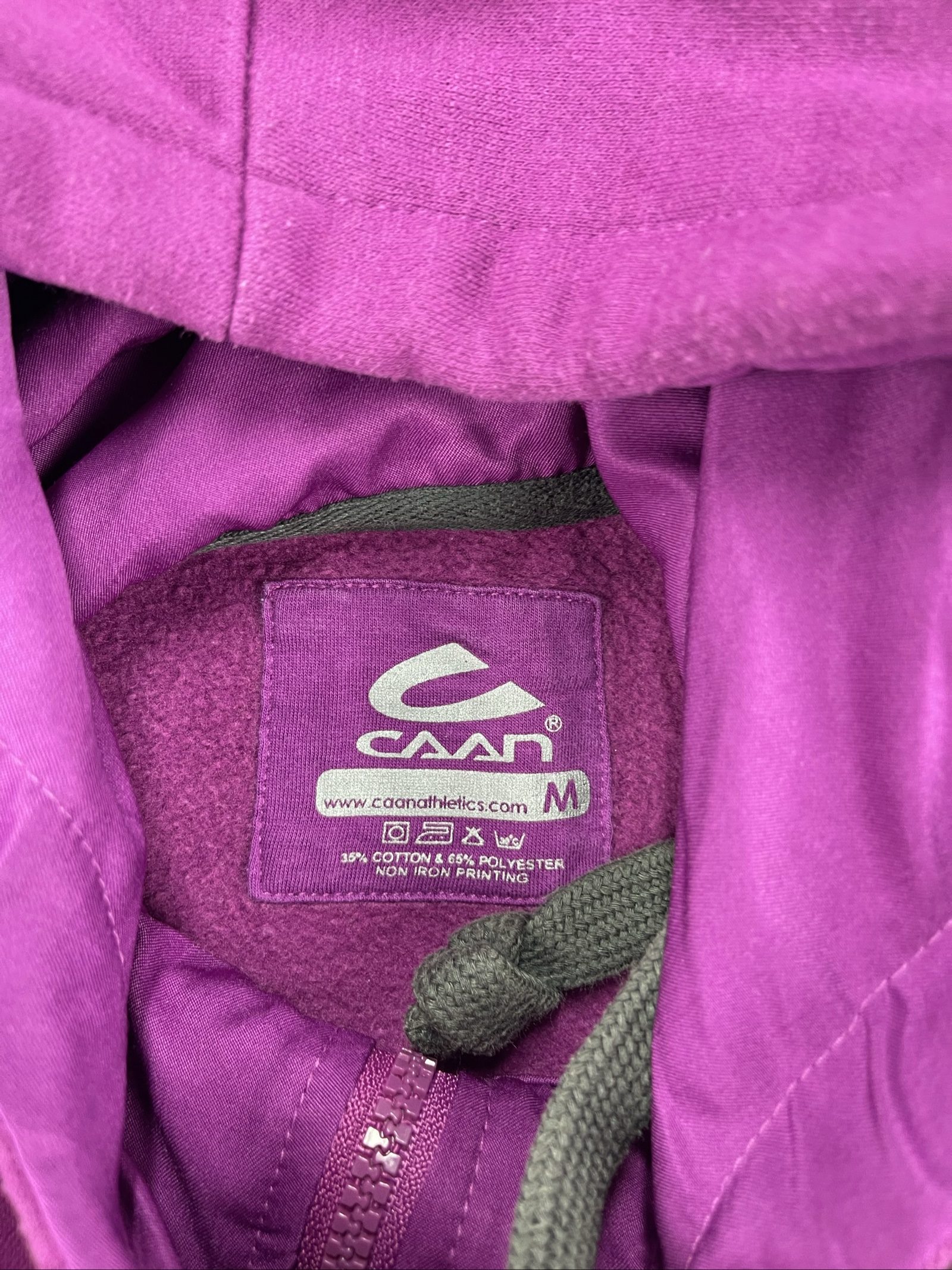 Caan Women's Purple Cotton-Polyester Hoodie & Joggers Set Medium image 5