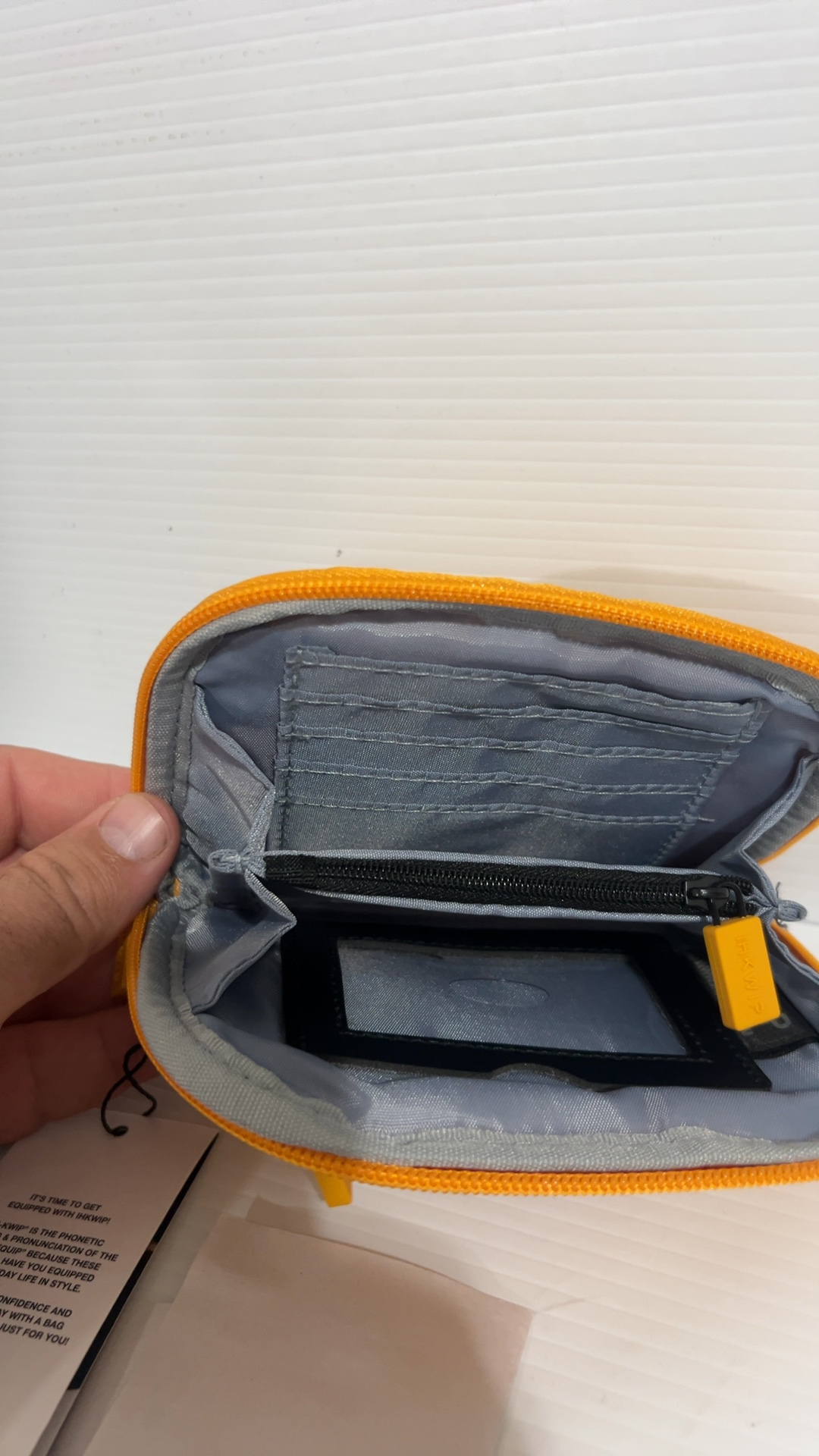 HKWP Yellow Small Zip Wallet image 4