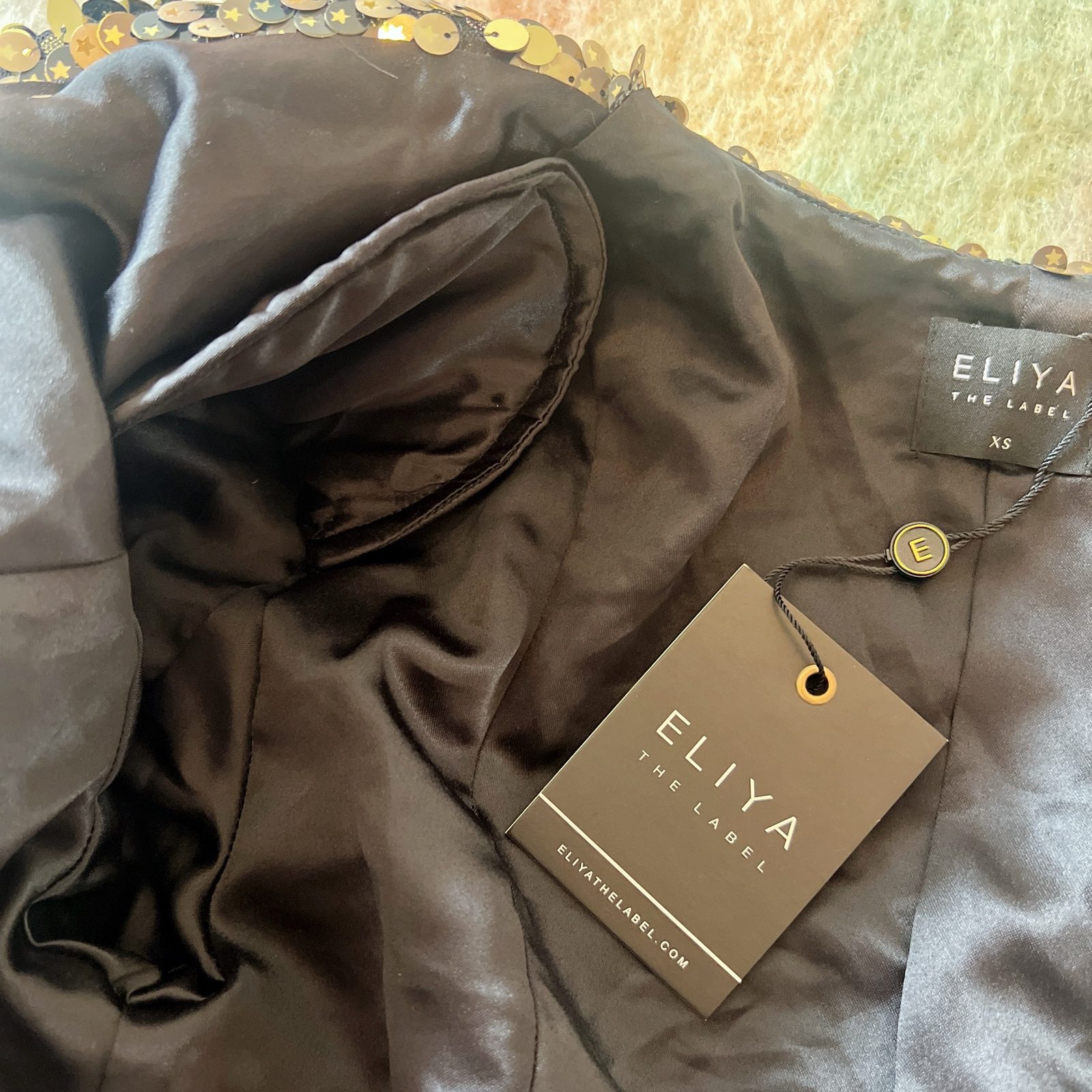Eliya The Label Carlee Star Sequin Blazer XS / AU 6 / US 2 Gold Party Jacket image 9