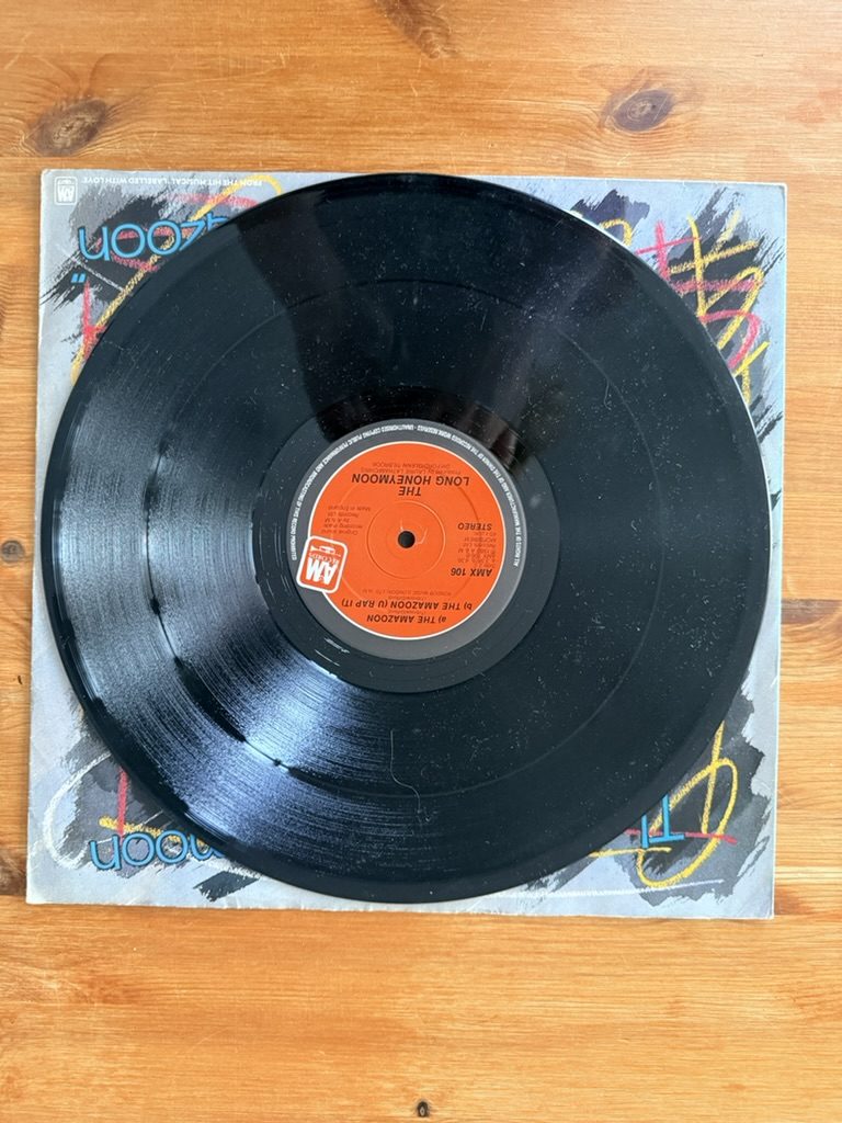 The Amazoon The Long Honeymoon Vinyl 12" Single Labelled With Love Musical image 3