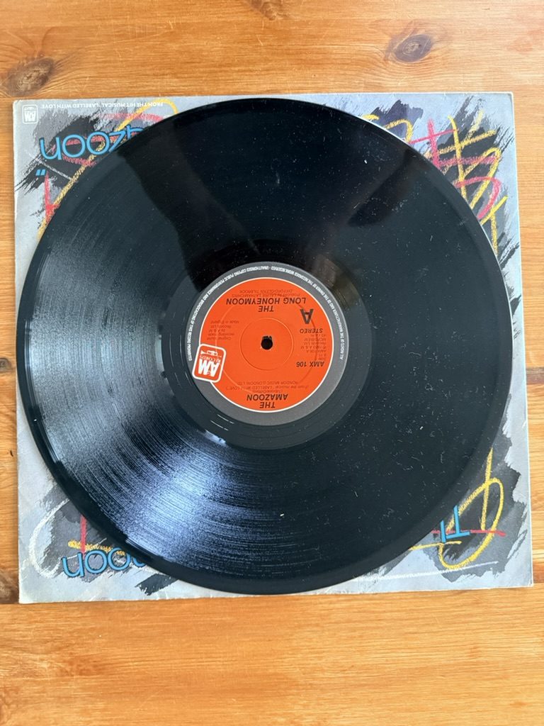 The Amazoon The Long Honeymoon Vinyl 12" Single Labelled With Love Musical image 4