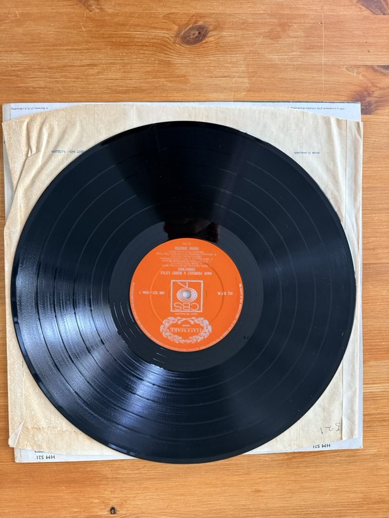 Frank Sinatra Green & White Have Yourself A Merry Little Christmas Vinyl LP VG image 3