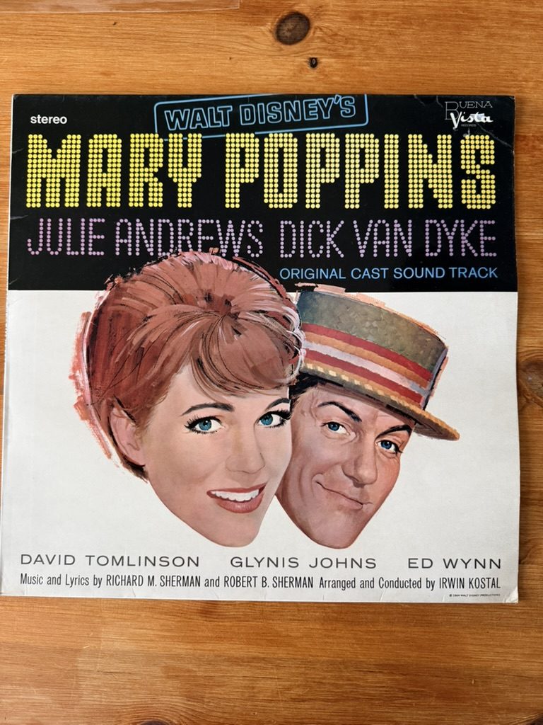 Walt Disney Mary Poppins Original Cast Soundtrack Vinyl Record VG