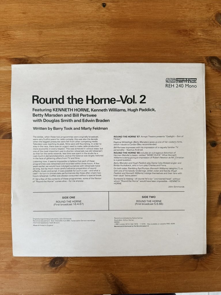 BBC Records Round the Horne Vol 2 Mono Vinyl LP Comedy VG+ image 2
