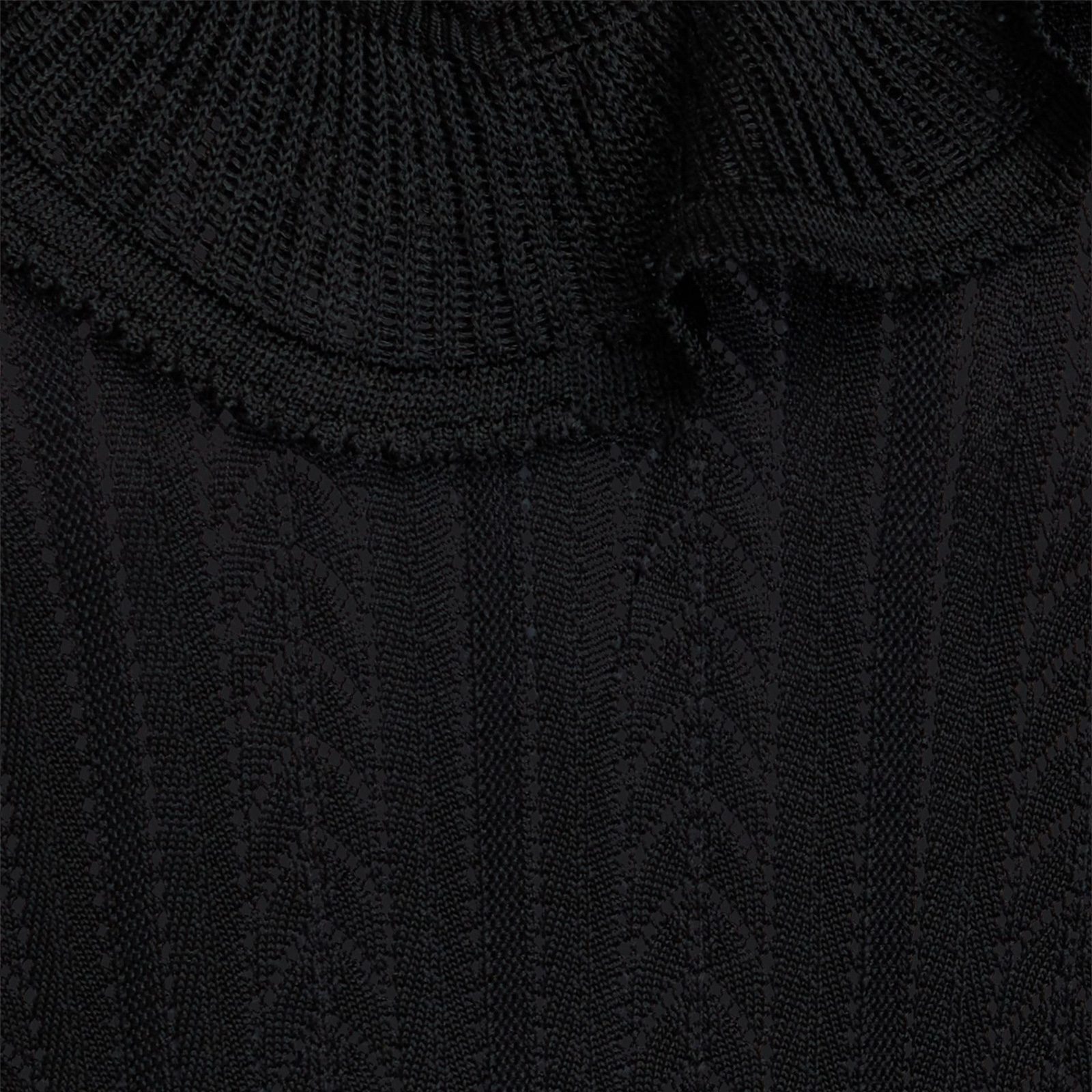 Zimmermann Ruffled Pointelle Knit Top Black 0 / AU 8 / US 4 Long Sleeve Sweater image 4