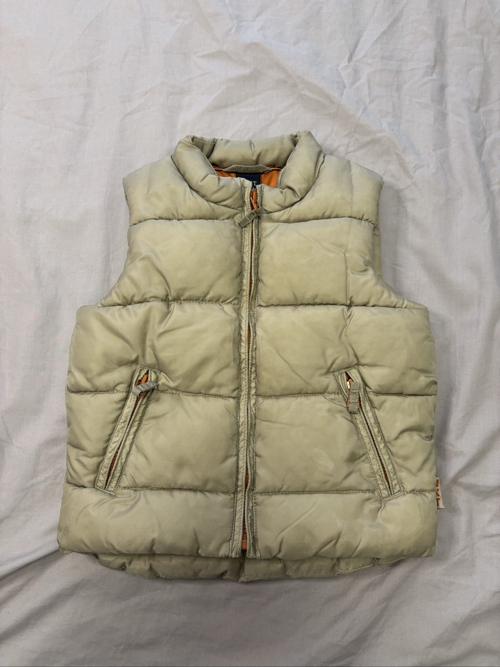 Next Khaki Puffer Gilet Kids 18-24 months Quilted Vest