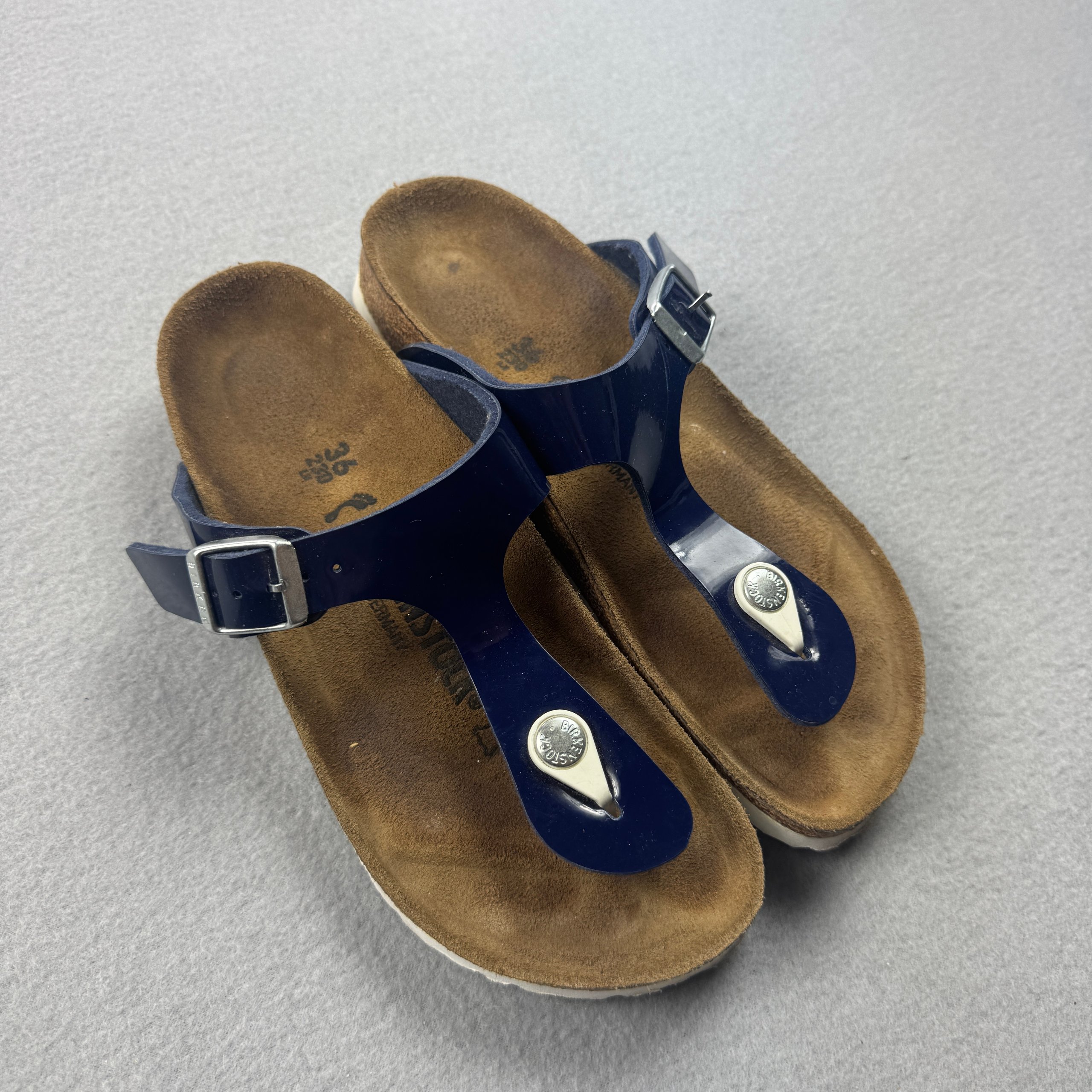Women`s Birkenstock Gizeh BF Navy T-Strap Sandals Flip Flop Size 36 / 23cm image 2