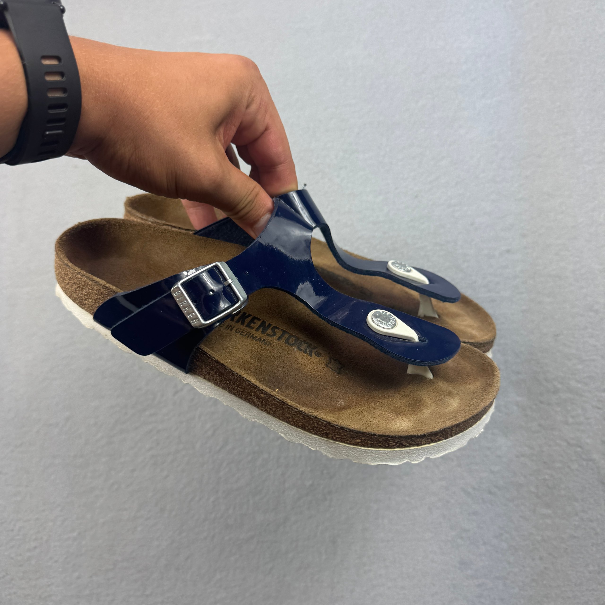 Women`s Birkenstock Gizeh BF Navy T-Strap Sandals Flip Flop Size 36 / 23cm image 3