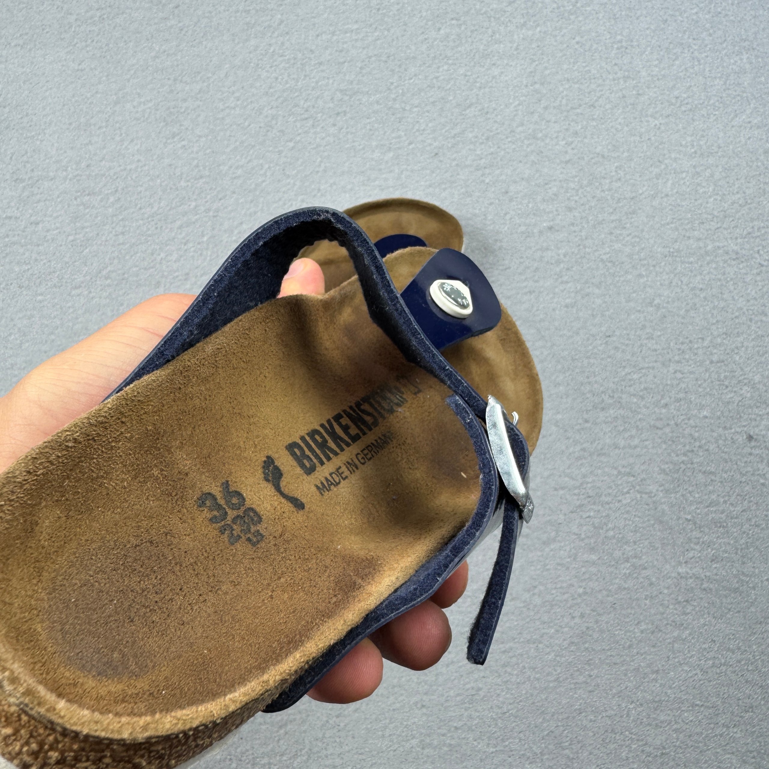 Women`s Birkenstock Gizeh BF Navy T-Strap Sandals Flip Flop Size 36 / 23cm image 7
