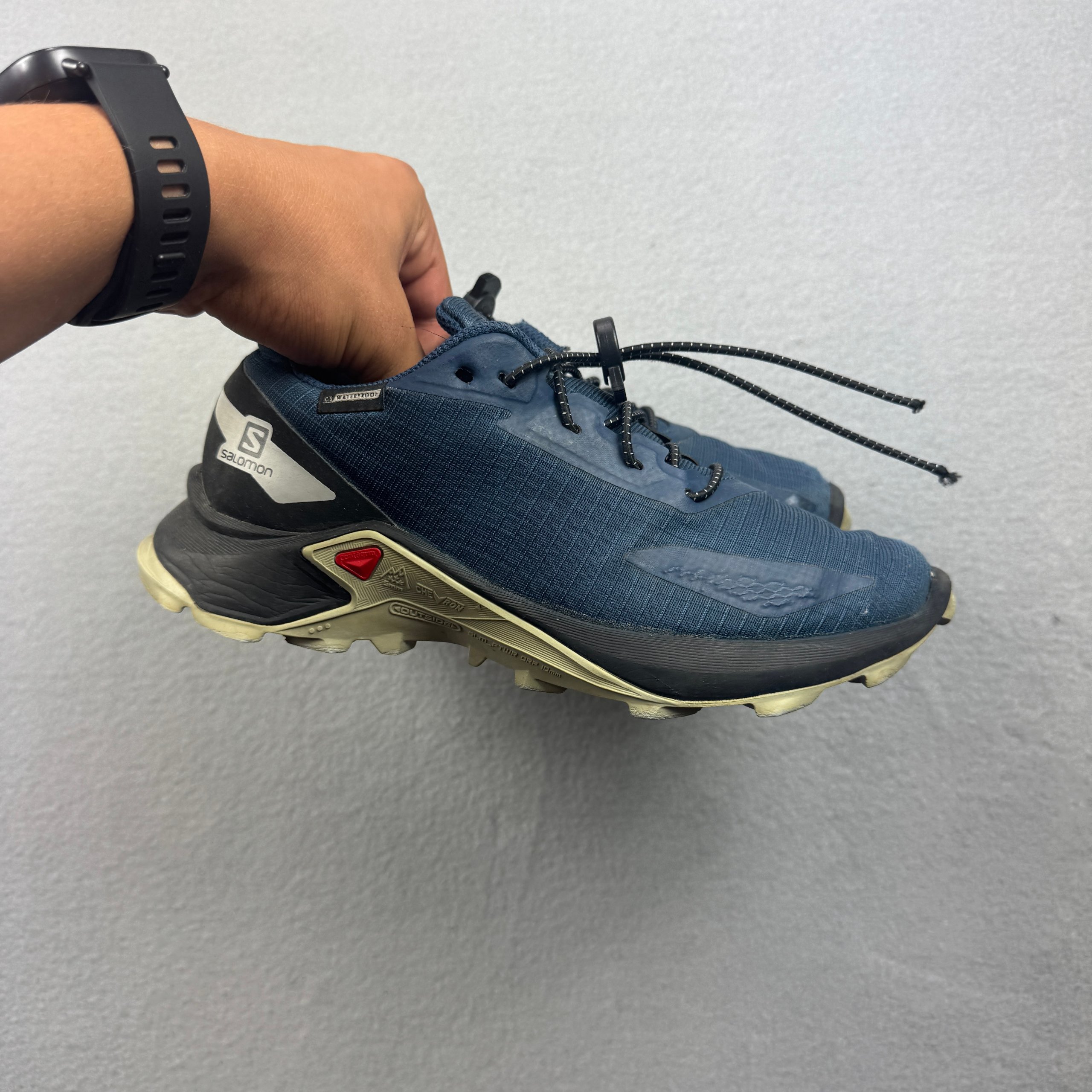 Salomon Alpha Cross Navy Waterproof Trail Running Shoes Women`s Size 36 / 22.5cm image 2