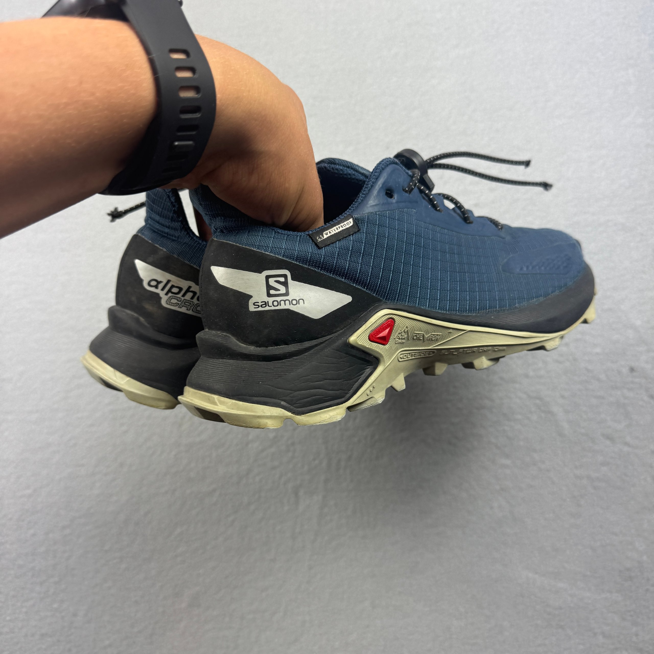 Salomon Alpha Cross Navy Waterproof Trail Running Shoes Women`s Size 36 / 22.5cm image 3
