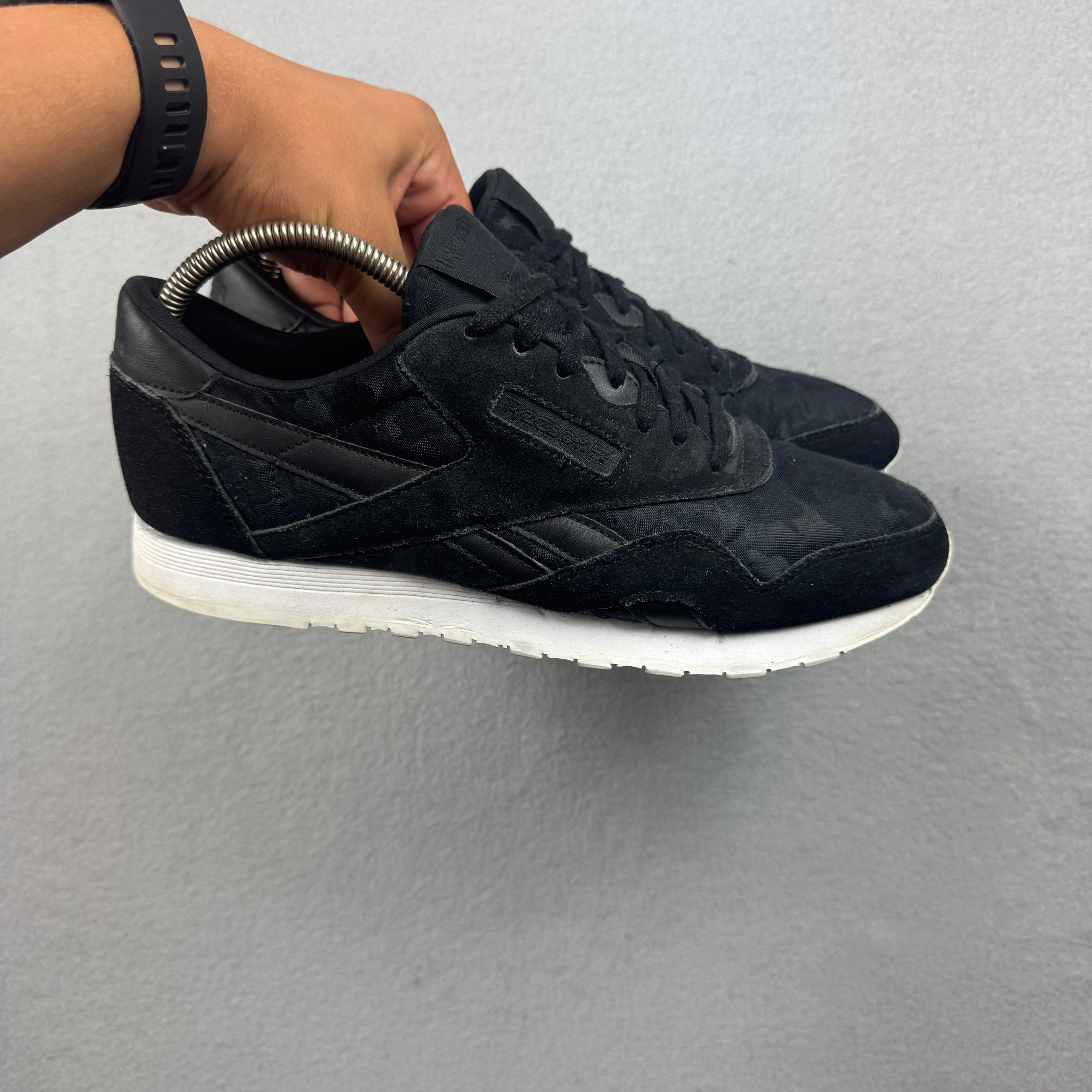 Reebok Black Camo Classic Nylon / Suede Sneakers Size 41.5 / 26.5cm image 2