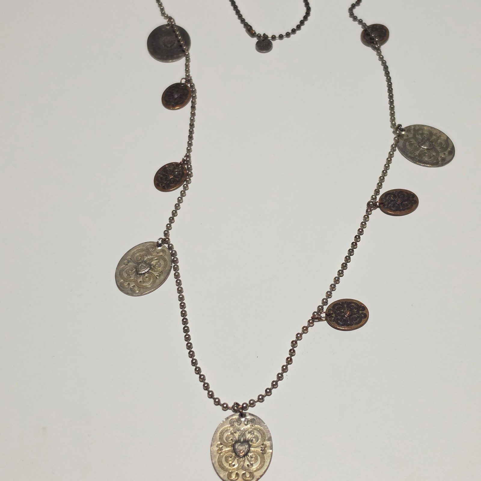 Moon c paris Charm Necklace .b3