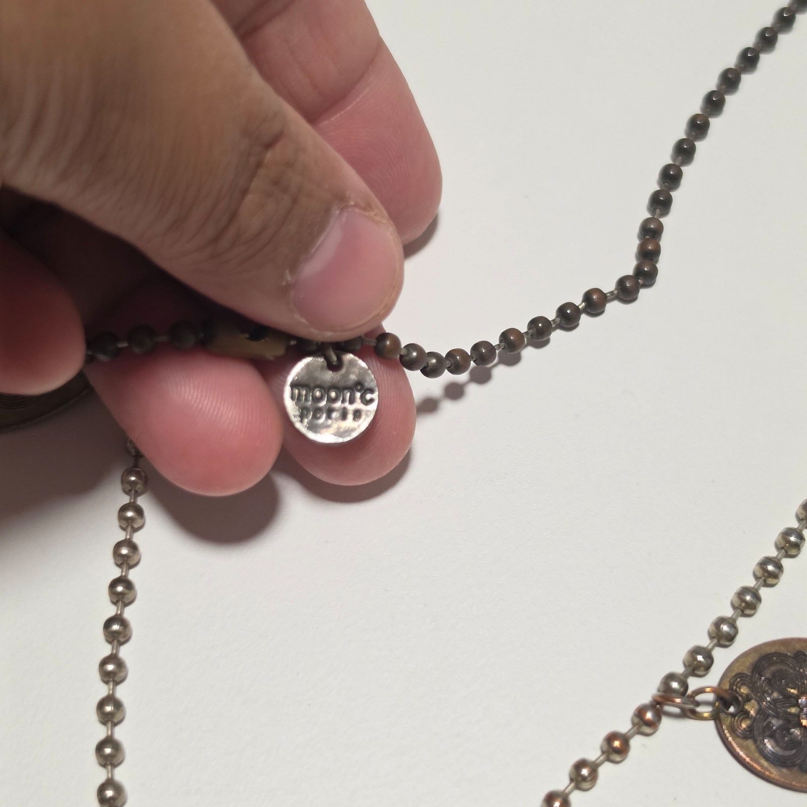 Moon c paris Charm Necklace .b3 image 4