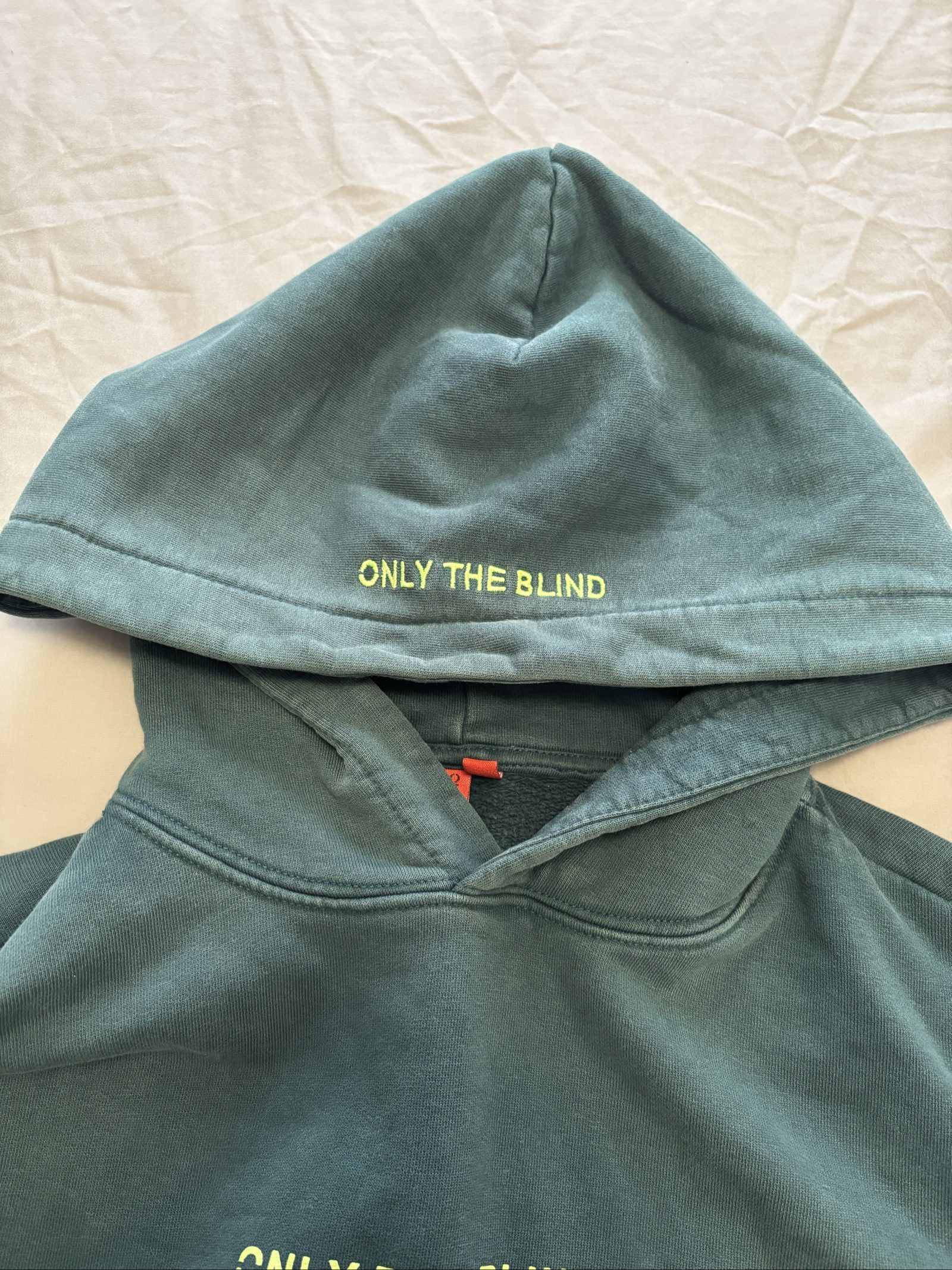 Only The Blind Green Hoodie Large image 5