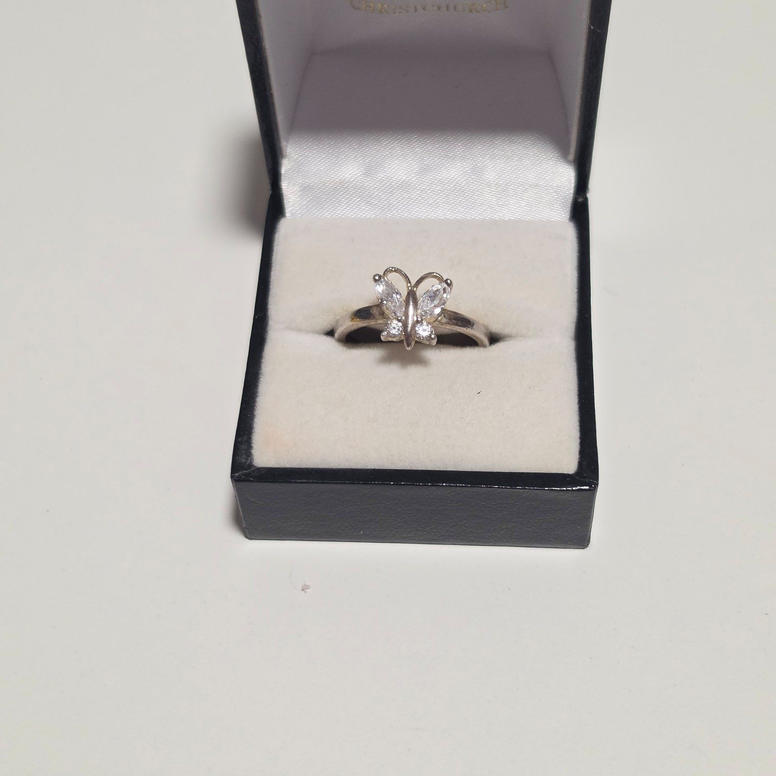 925 Silver Butterfly Ring Elegant Detailed Design.b6 image 2