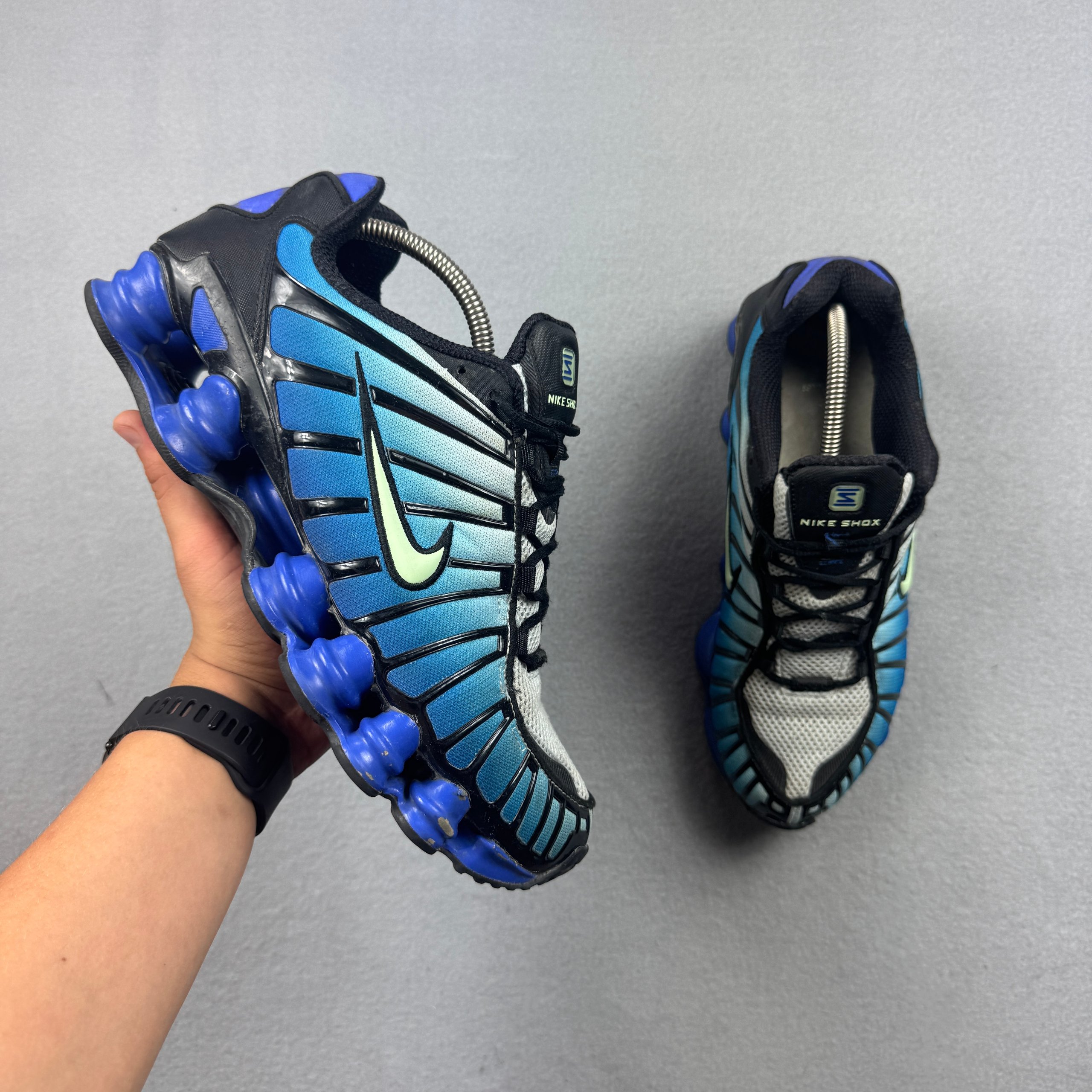 Nike Shox TL Men's Blue Gradient Running Shoes Sneakers Size 44 / 28cm