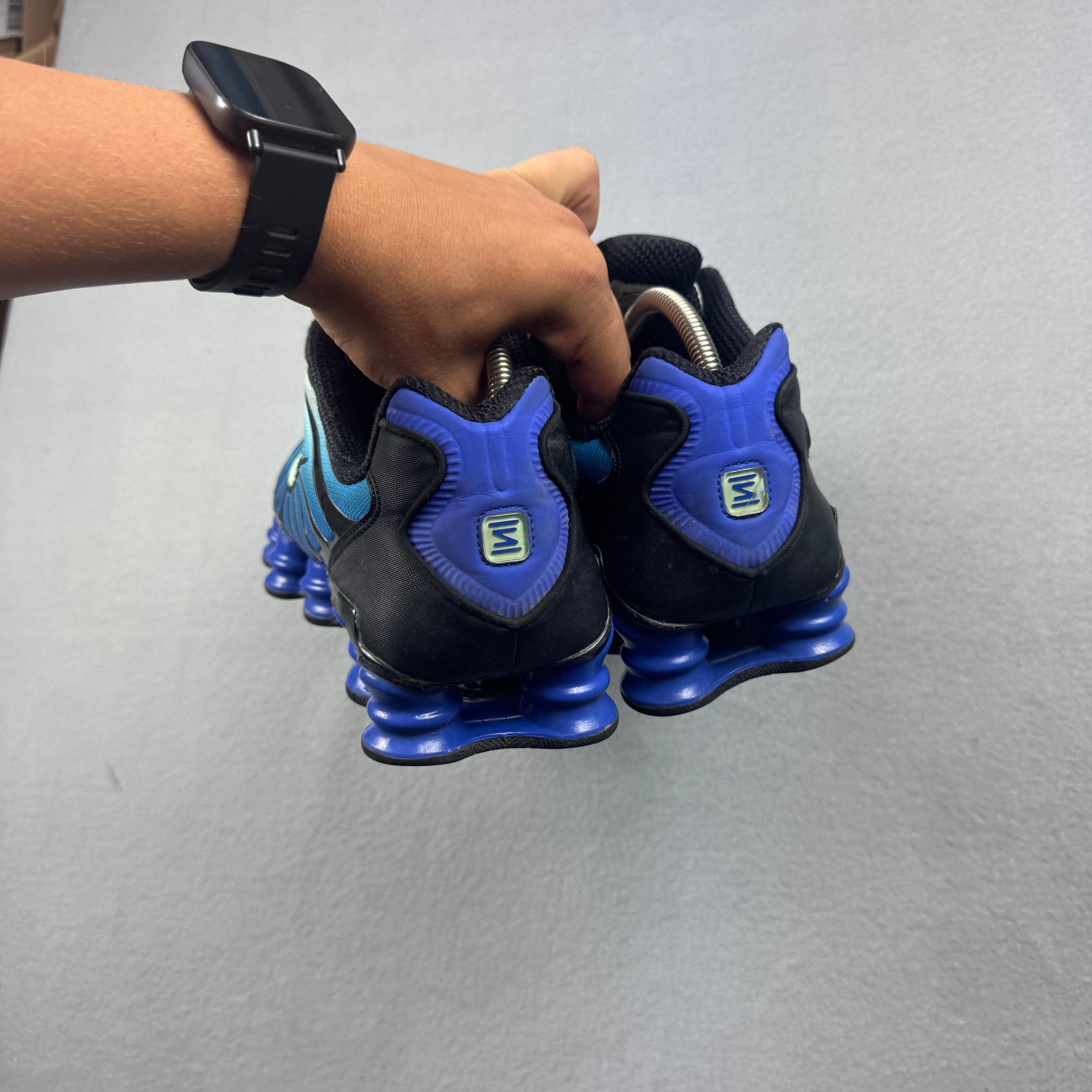 Nike Shox TL Men's Blue Gradient Running Shoes Sneakers Size 44 / 28cm image 5