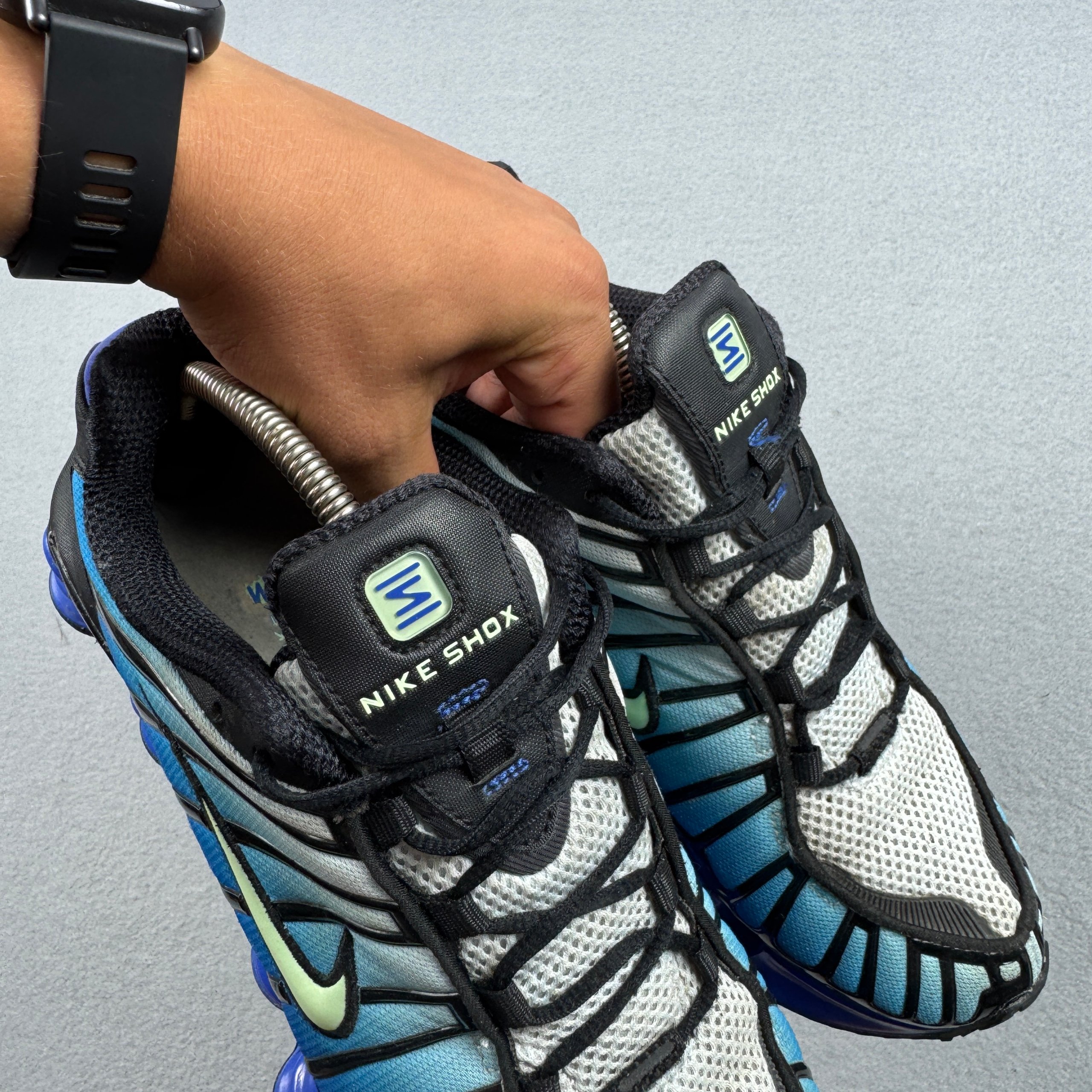 Nike Shox TL Men's Blue Gradient Running Shoes Sneakers Size 44 / 28cm image 6