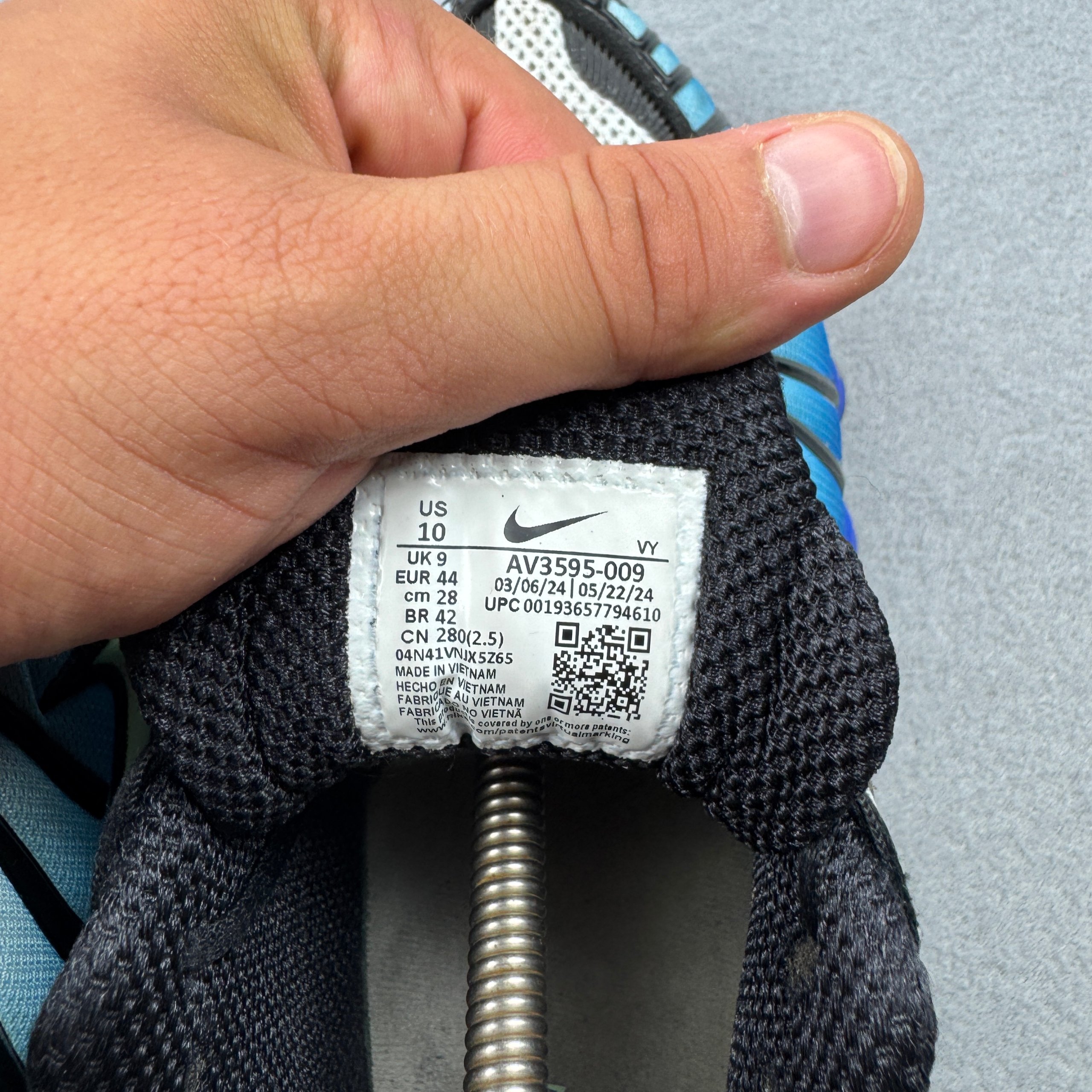 Nike Shox TL Men's Blue Gradient Running Shoes Sneakers Size 44 / 28cm image 9