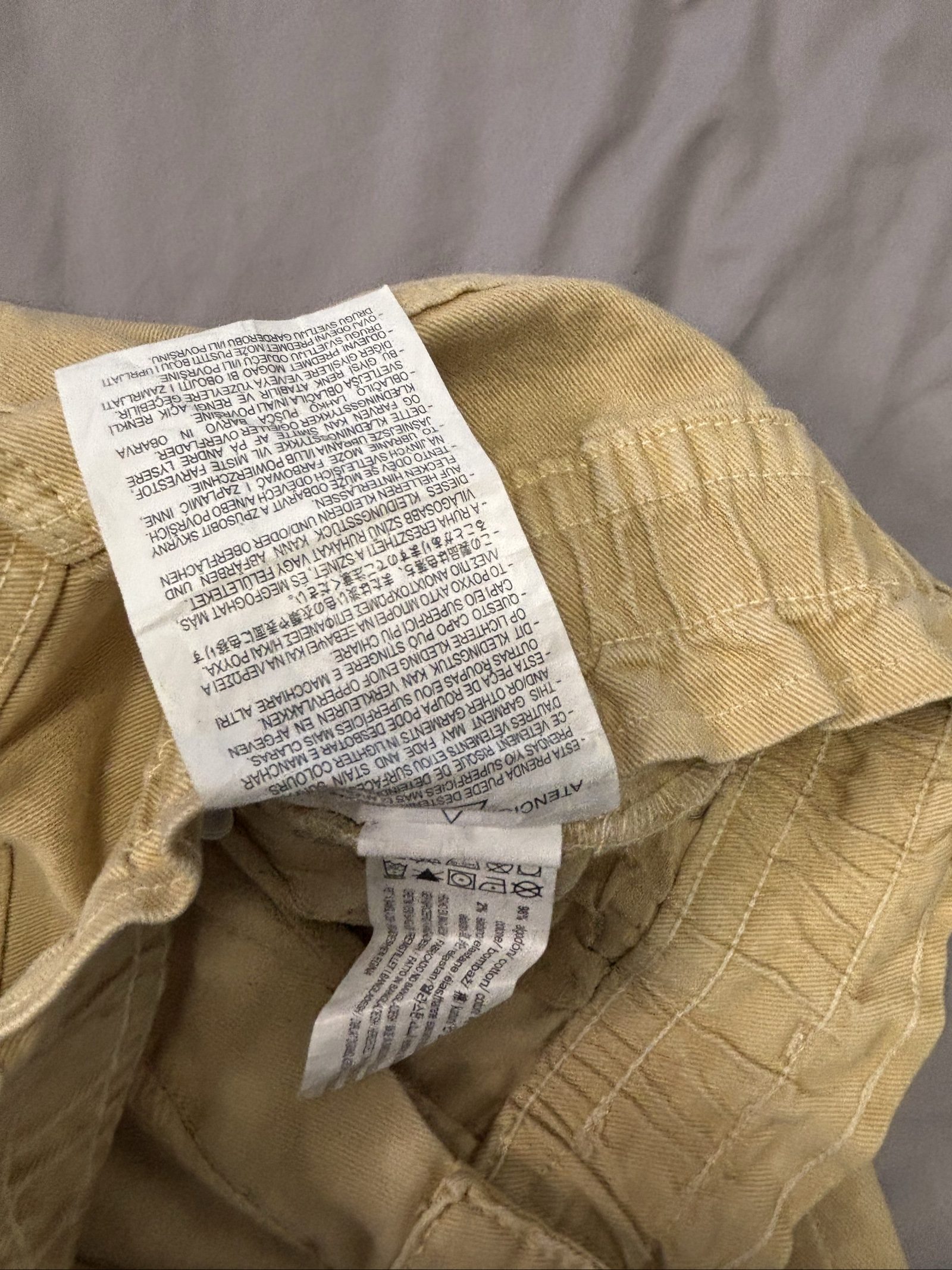 Pull & Bear Beige Mom Trousers EUR 36 US 4 Elastic Waist image 4