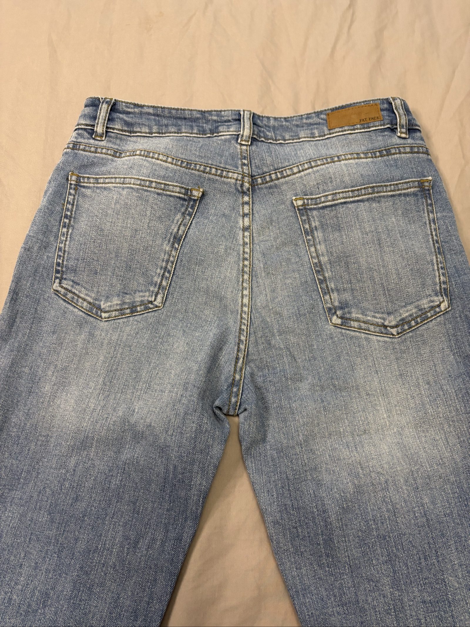Fat Face Women's Light Blue Chesham Girlfriend Denim Jeans UK 10L image 3