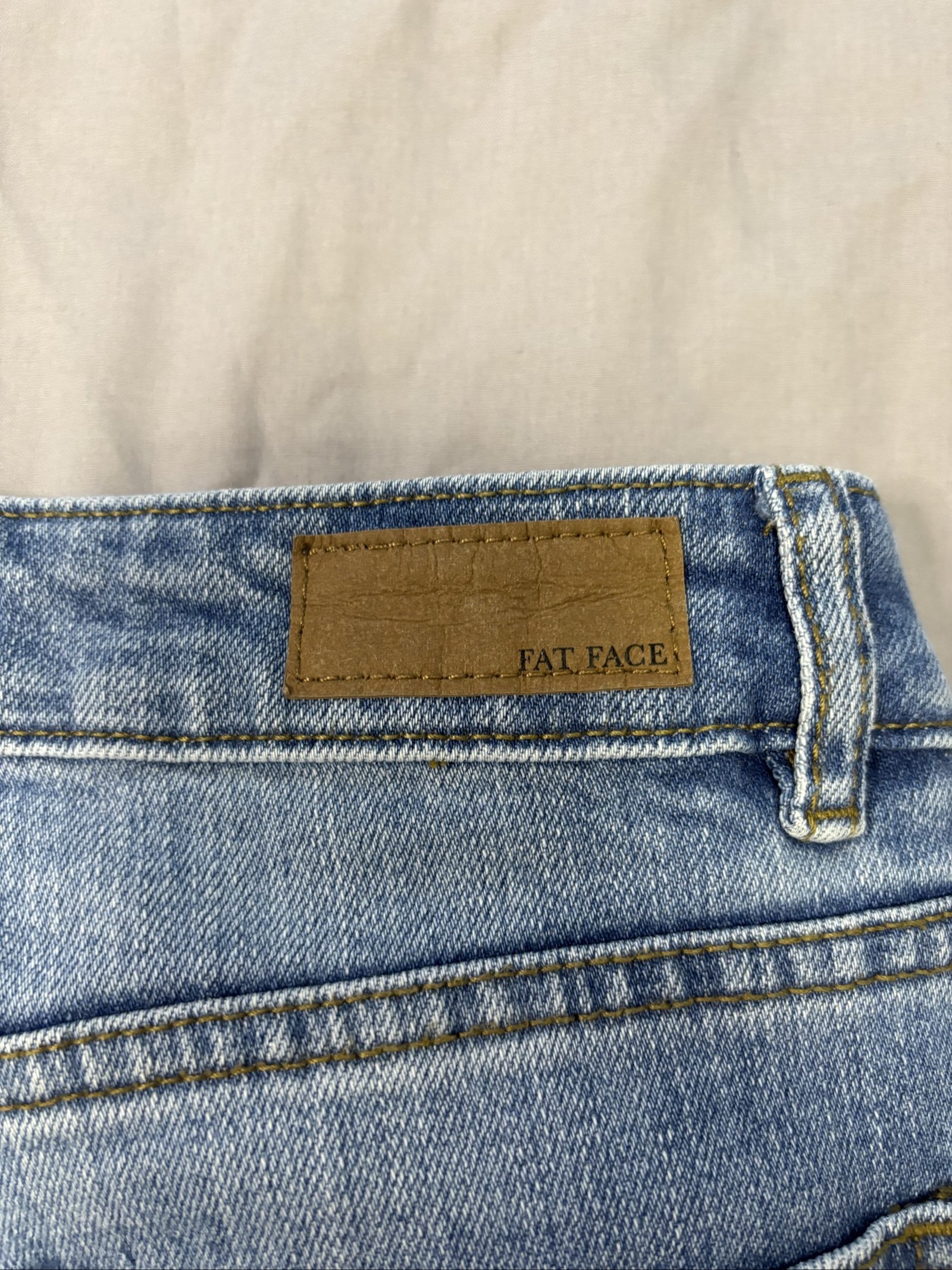 Fat Face Women's Light Blue Chesham Girlfriend Denim Jeans UK 10L image 4