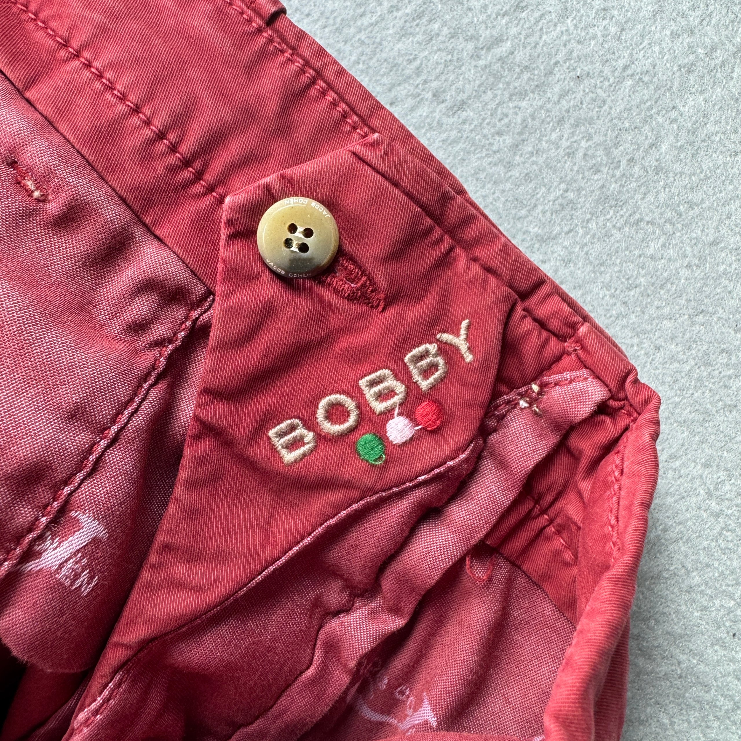 Men`s Jacob Cohen Bobby Academy Red Cotton Chinos Size 36 image 9