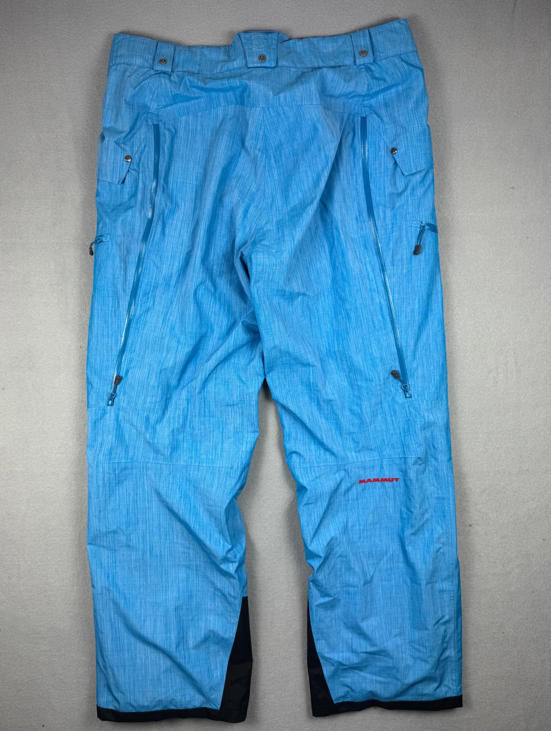 Men`s Mammut Blue Waterproof Ski Pants Large Drytech Premium Size M-L image 2