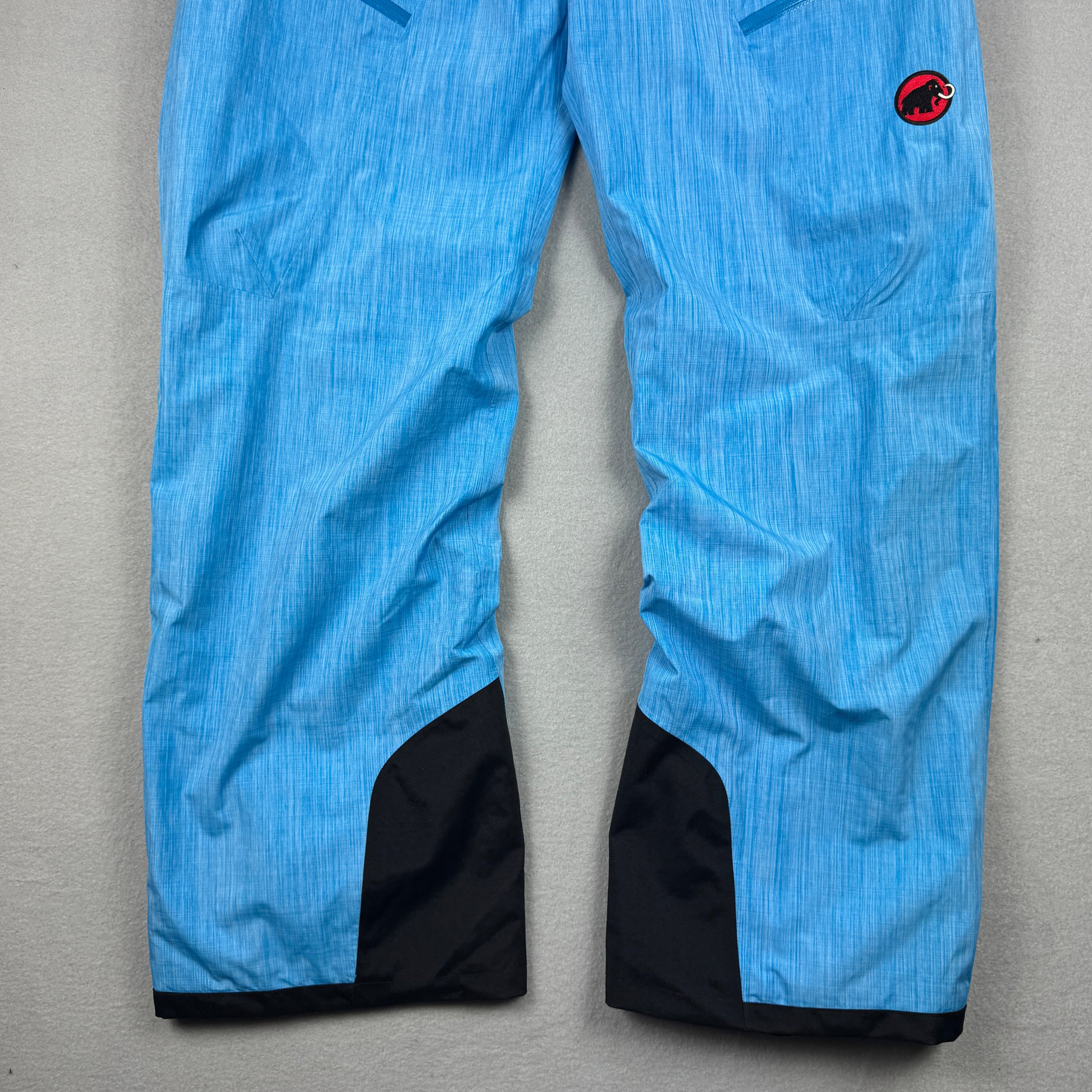 Men`s Mammut Blue Waterproof Ski Pants Large Drytech Premium Size M-L image 4