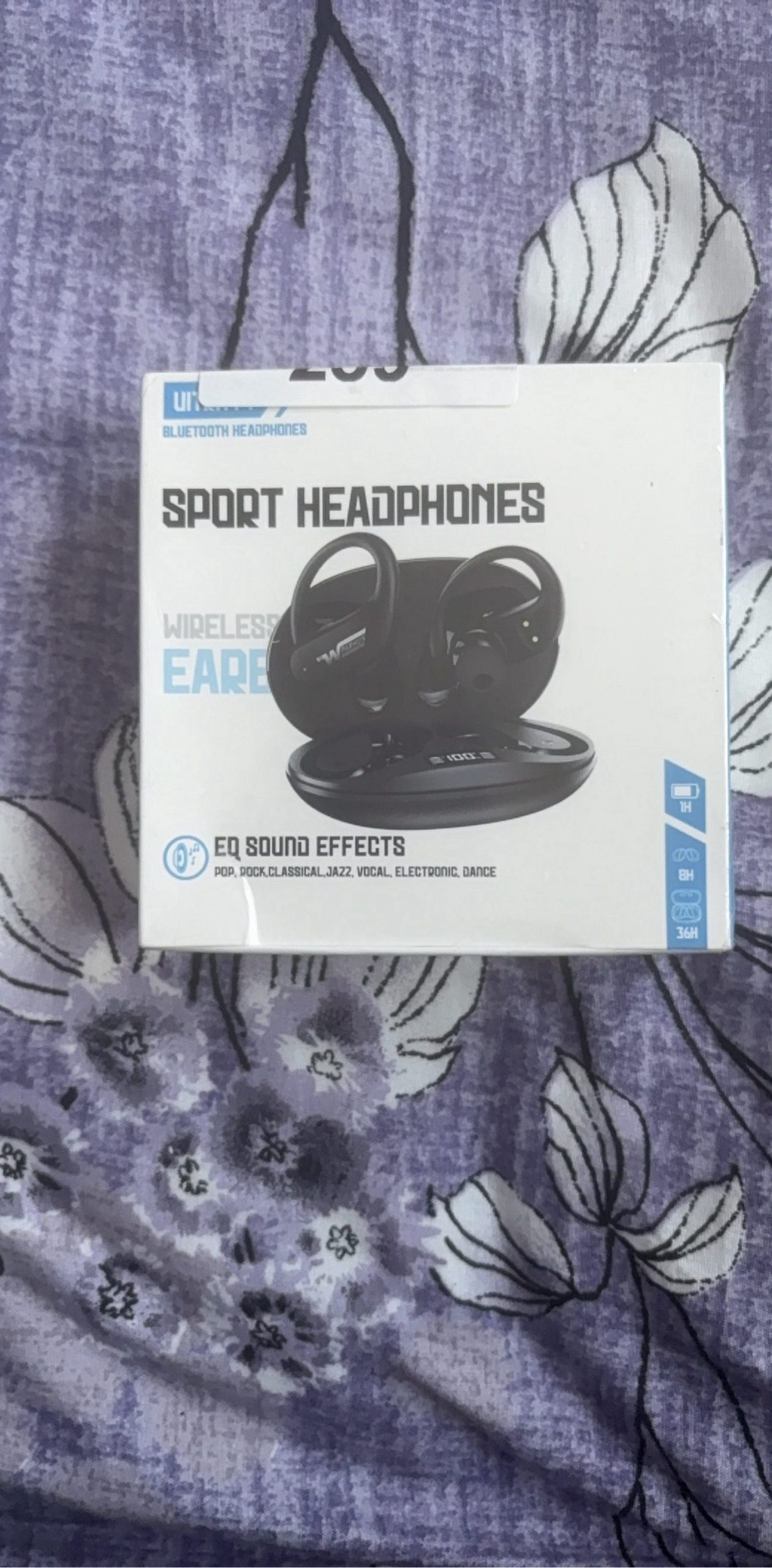 Ultra P1 Black Wireless Bluetooth Sport Earbuds