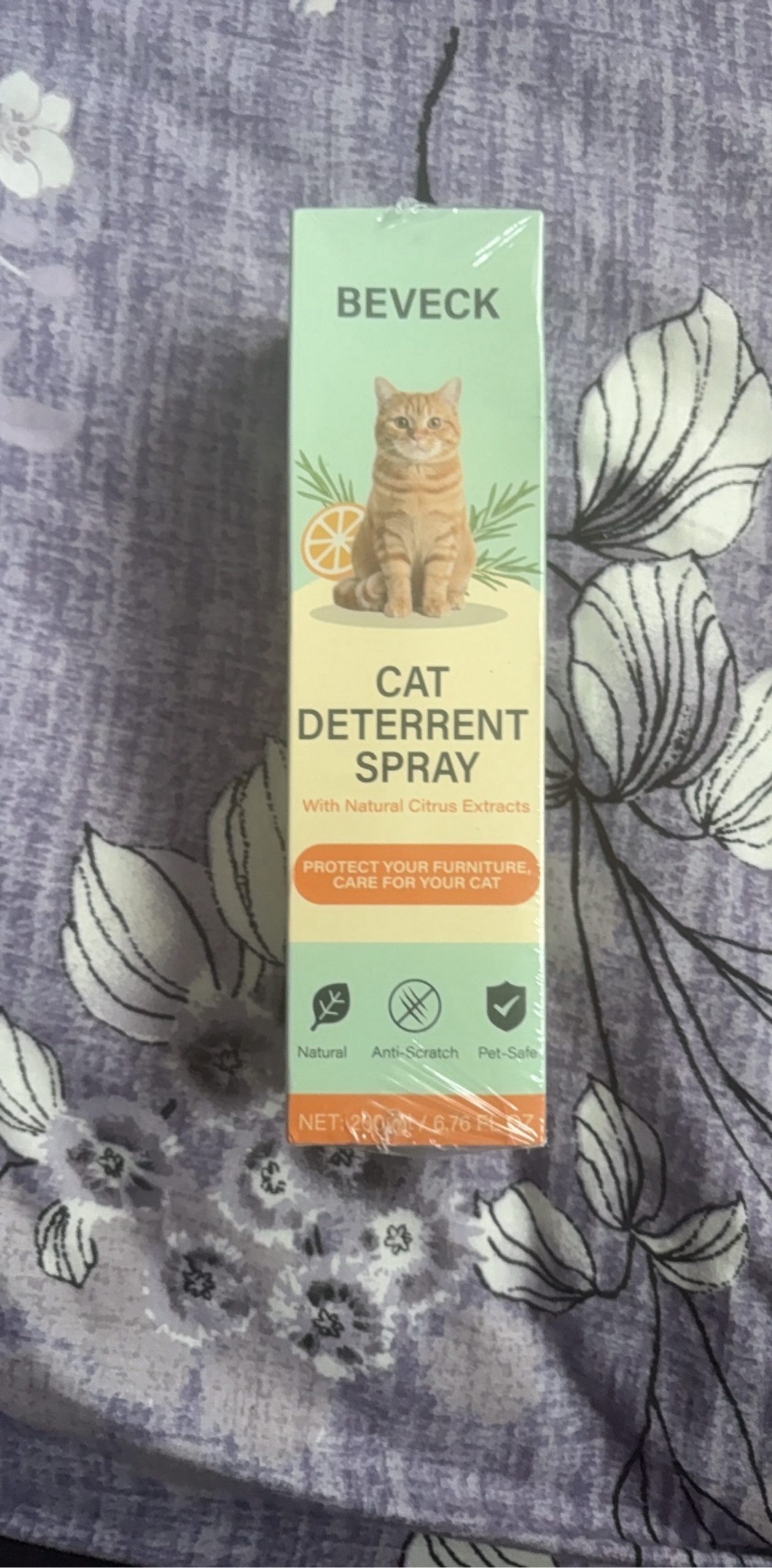 BEVECK Cat Deterrent Spray Natural Citrus Extracts 200ml