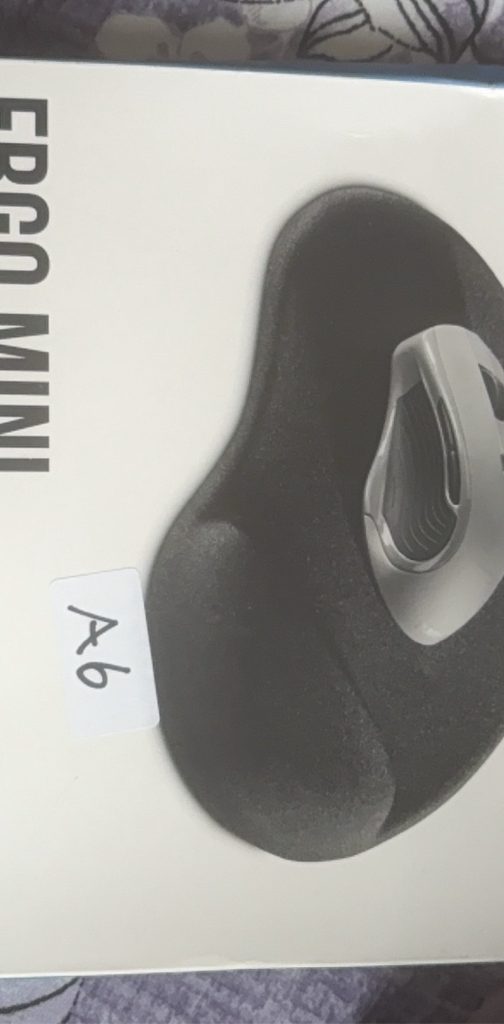 Ergo Mini Black Ergonomic Mouse Pad with Wrist Support