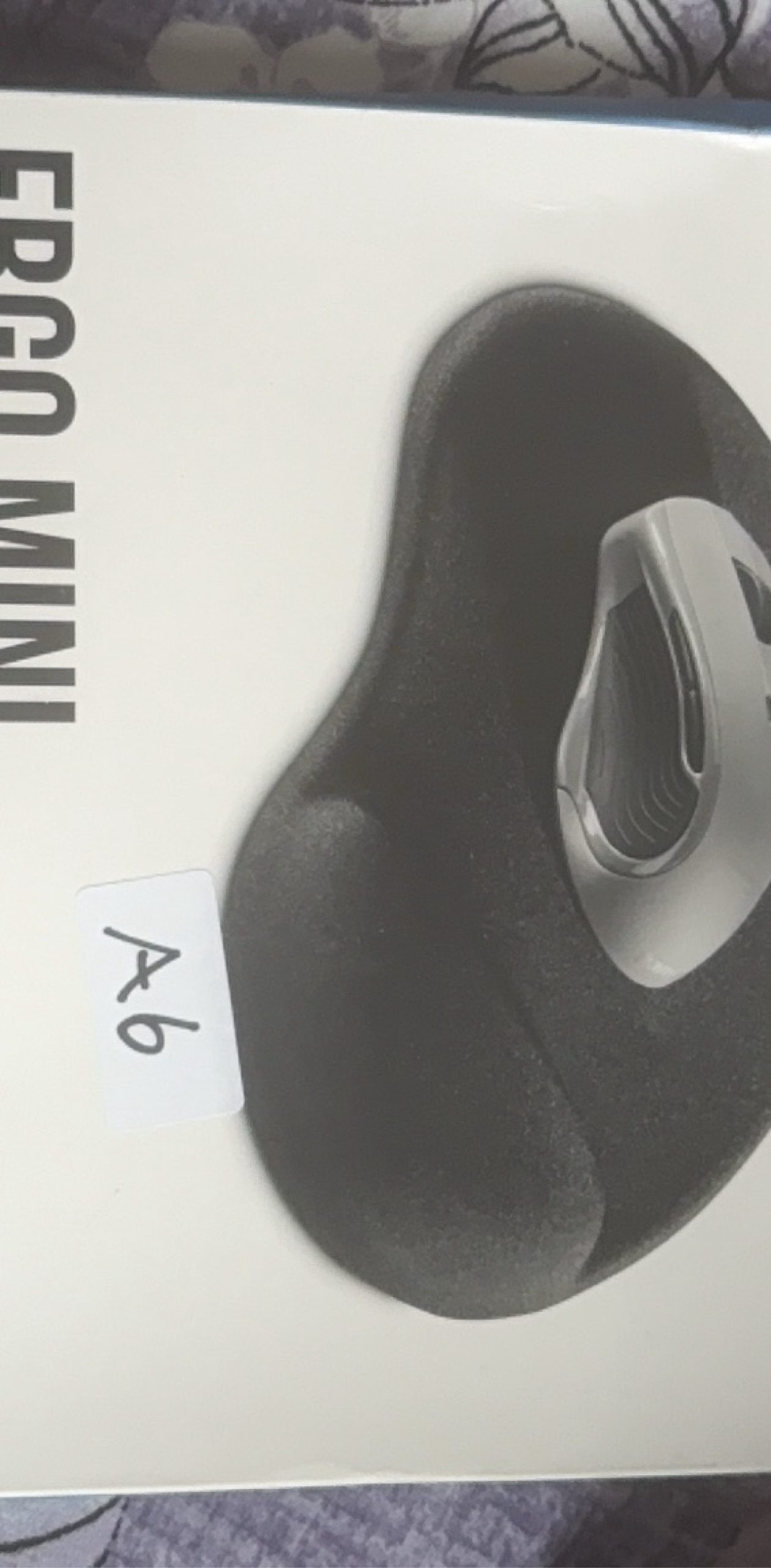 Ergo Mini Black Ergonomic Mouse Pad with Wrist Support