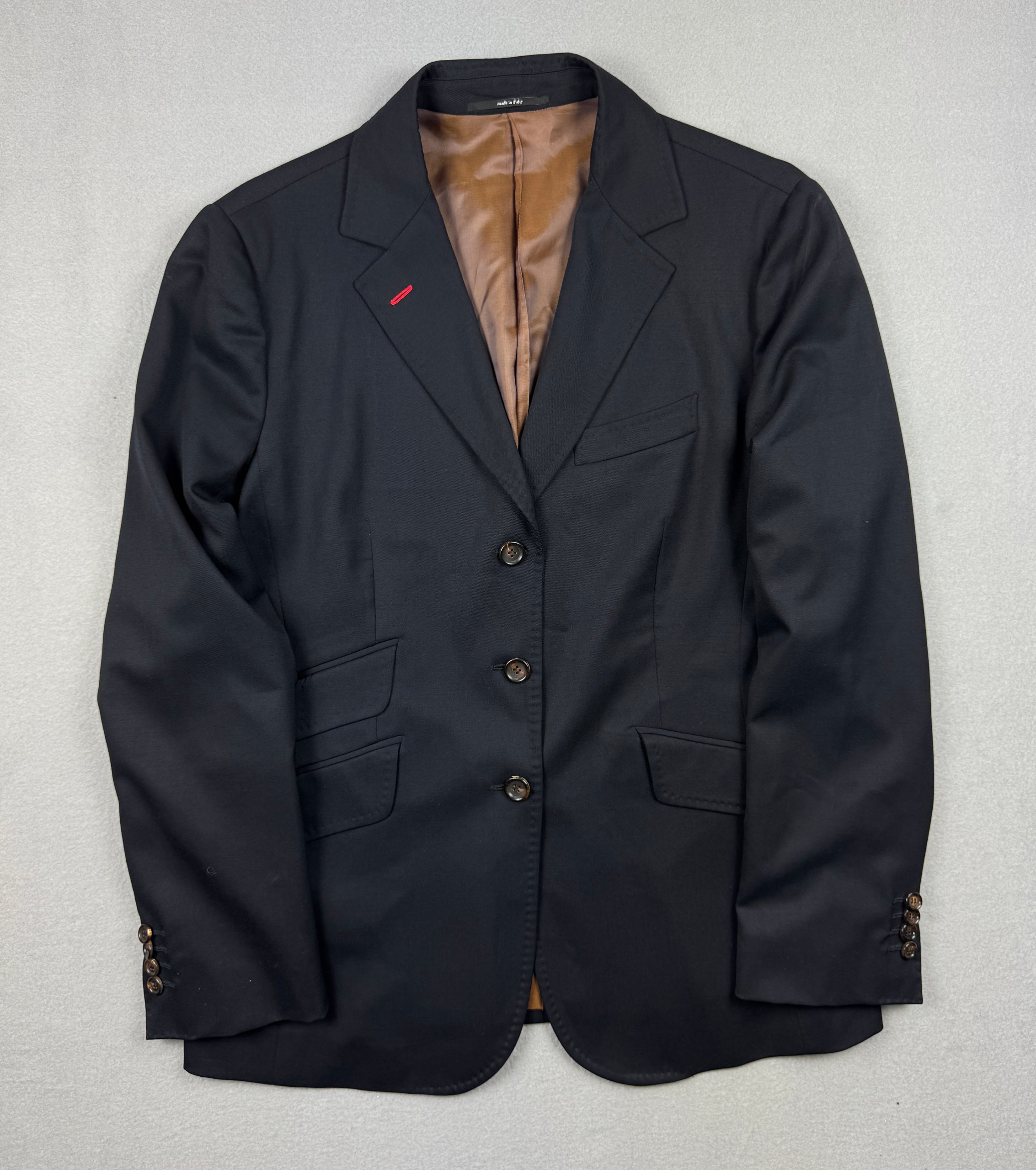 Attolini Donna Napoli Wool Navy Tailored Blazer Women`s Size S-M
