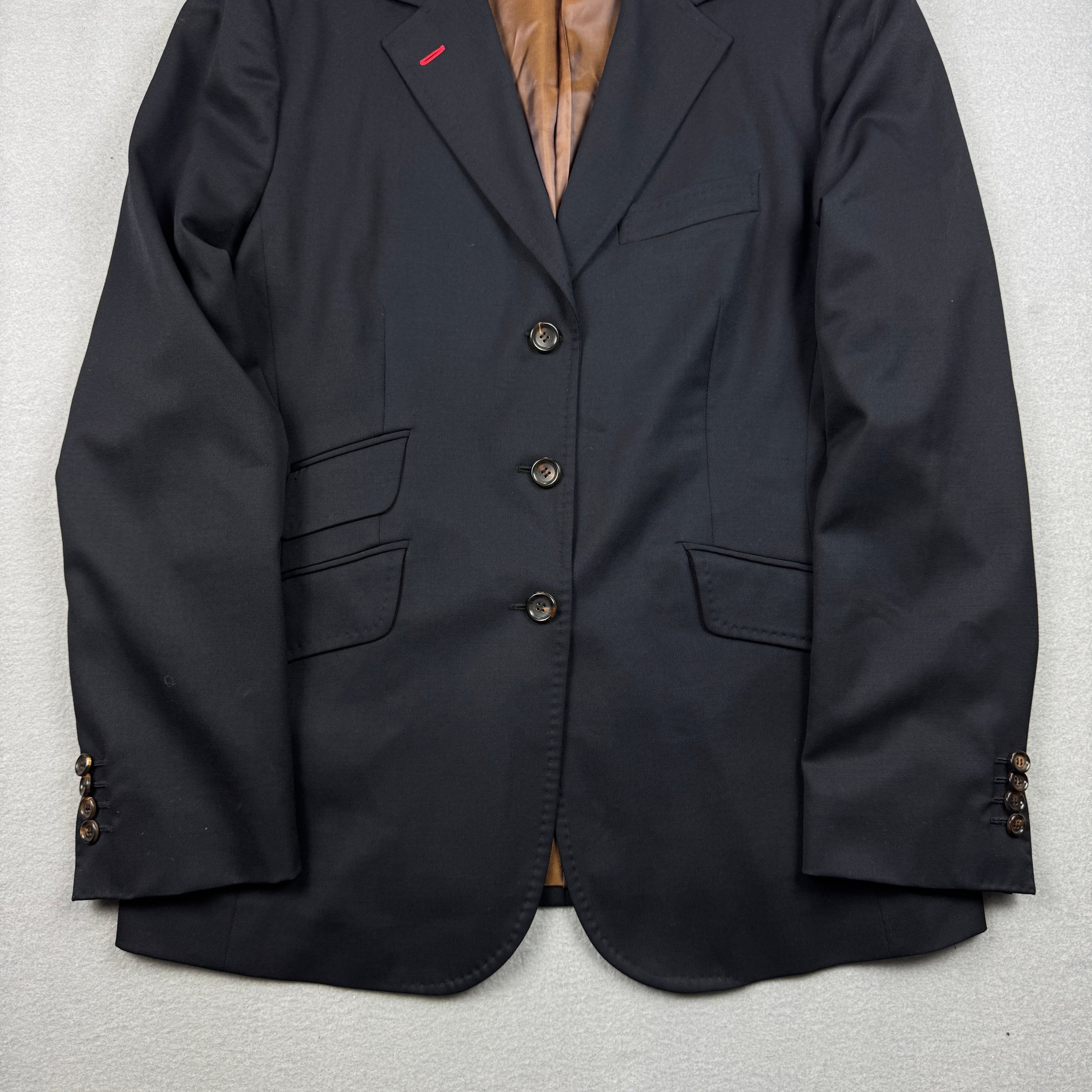 Attolini Donna Napoli Wool Navy Tailored Blazer Women`s Size S-M image 4