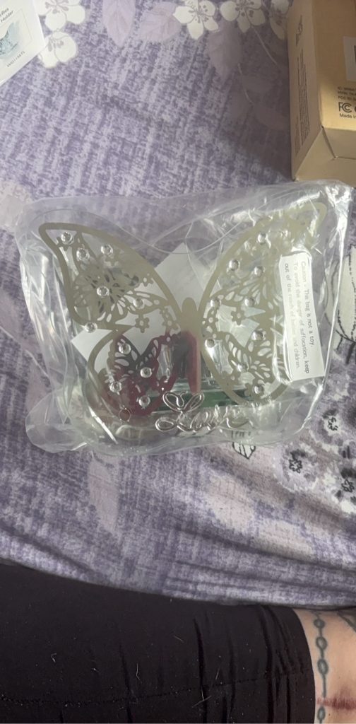 Celebrations Always & Forever Silver Butterfly Tea Light Holder