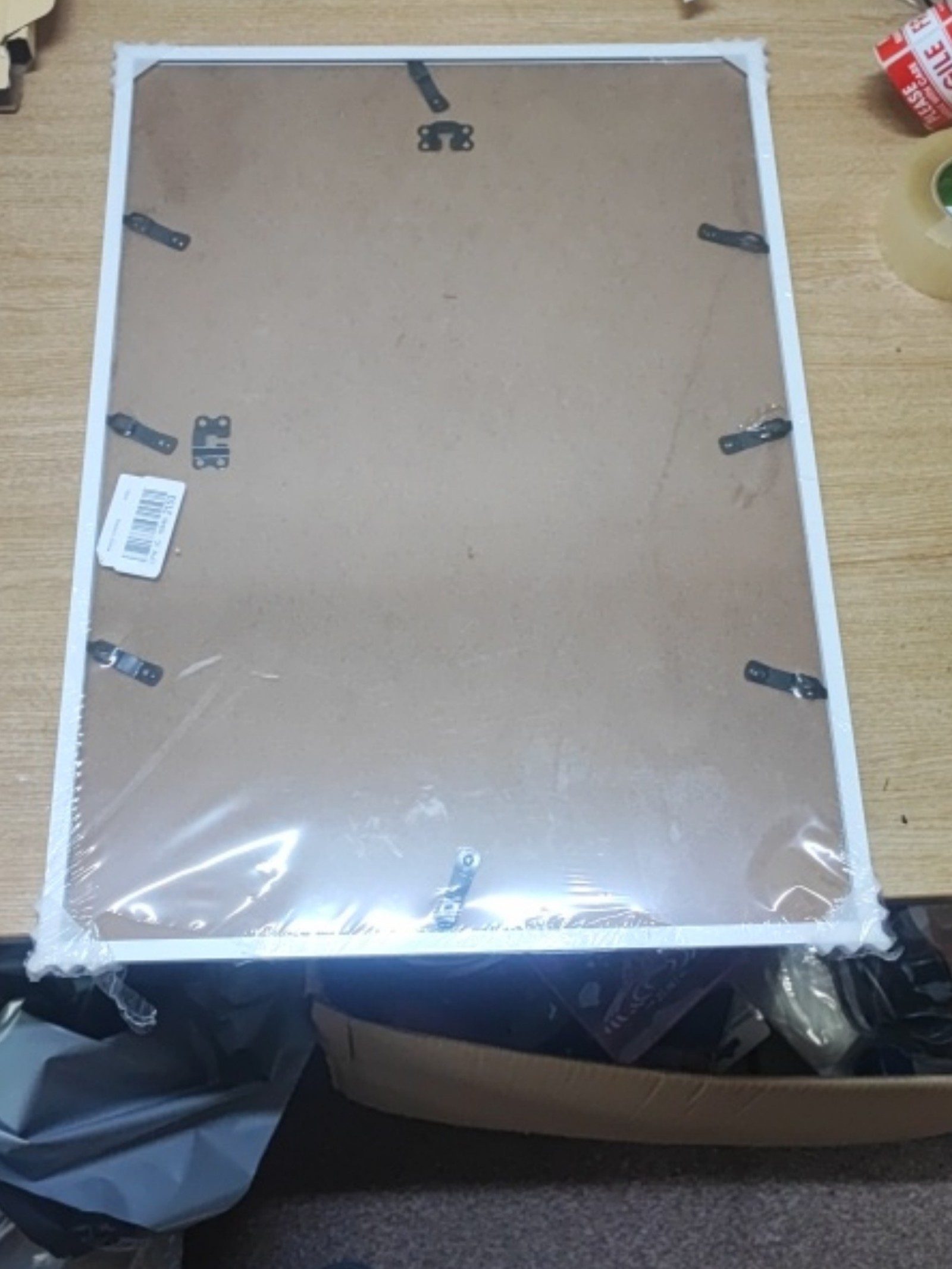 White Plastic Frame Wall Photo Picture Frame A2 Size image 3