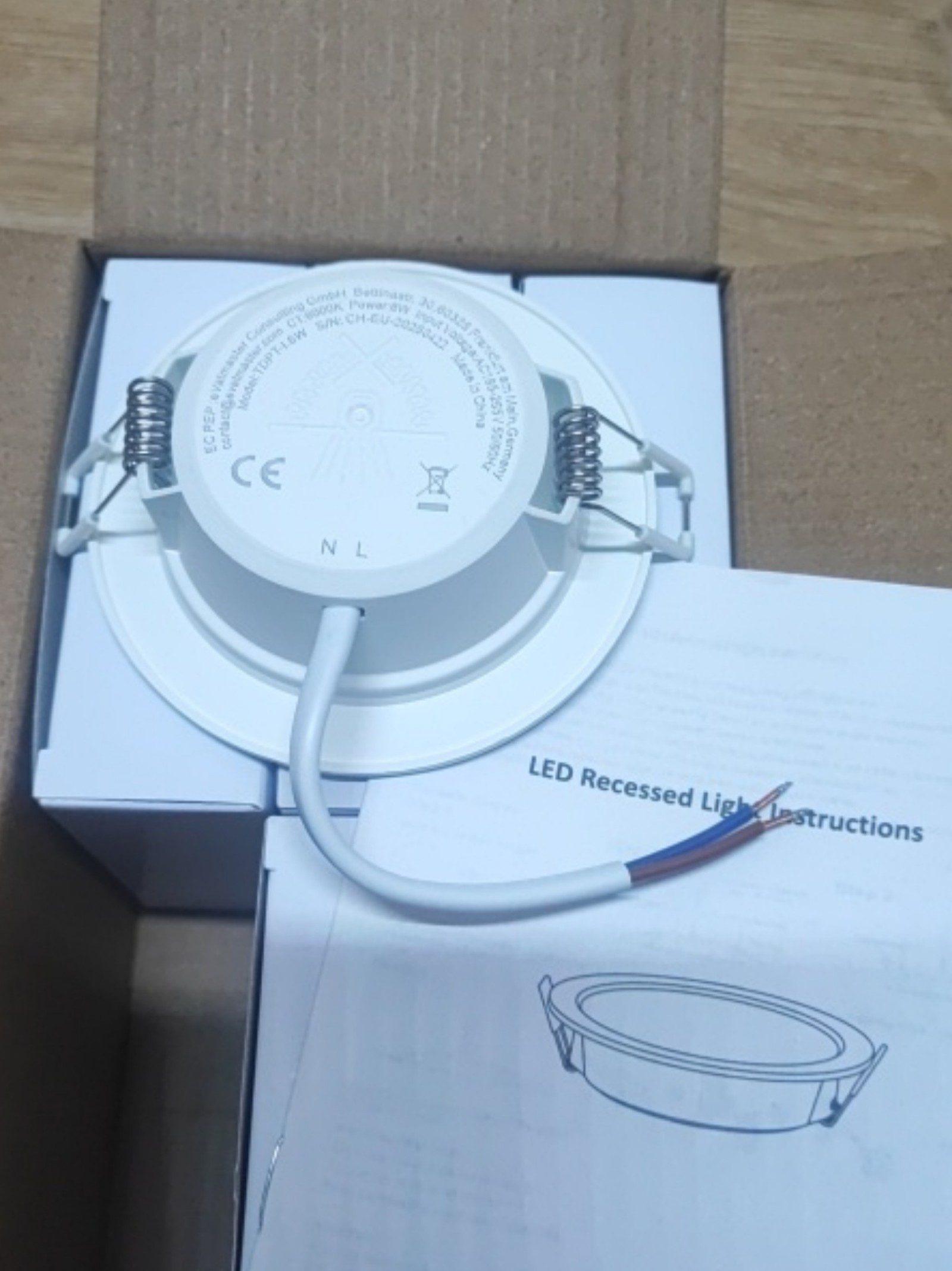 6x TDPT LED Recessed Downlight 6W 6000K White image 3
