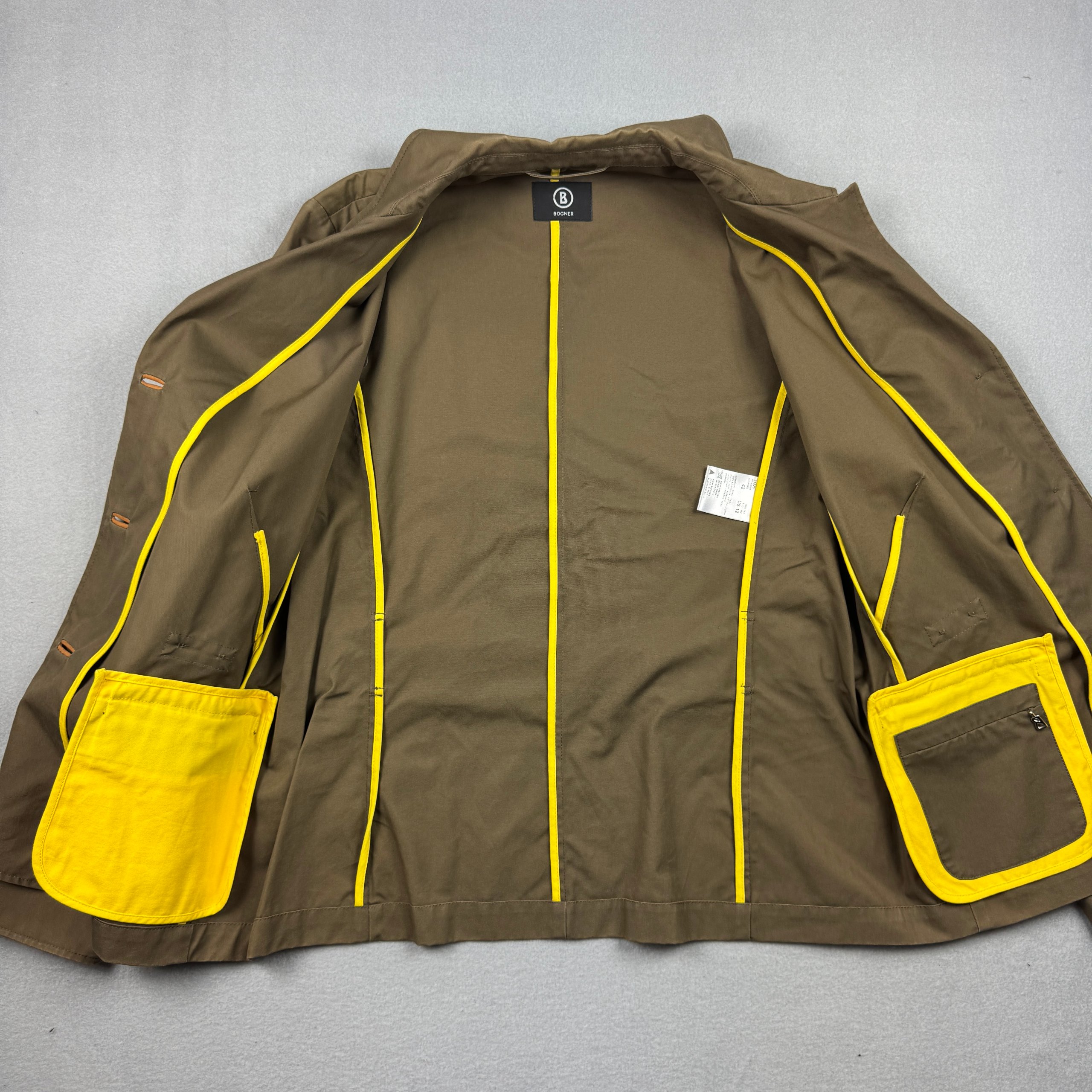 Bogner Brown / Khaki Casual Jacket Cotton Blend Women`s Size 42 / M image 3
