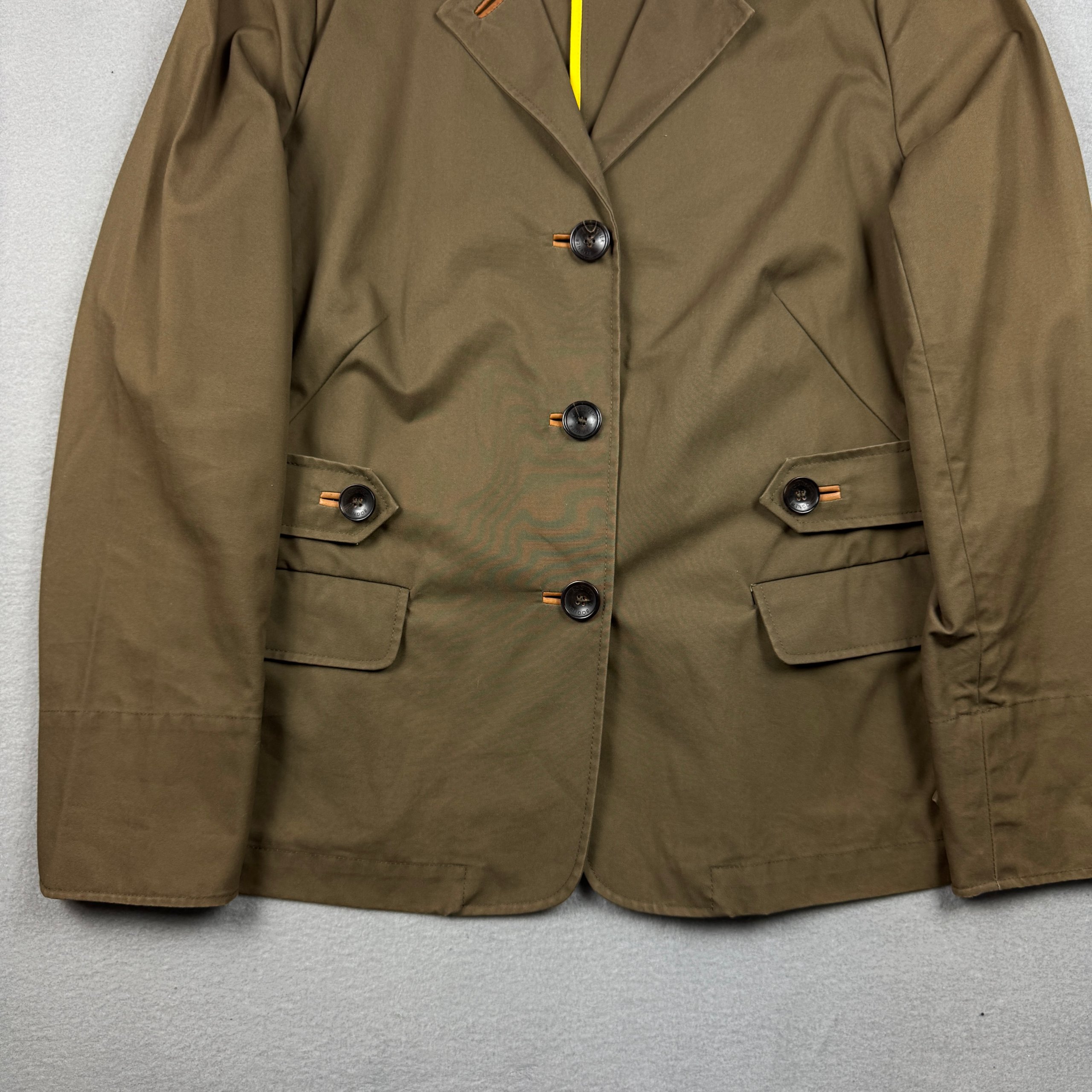 Bogner Brown / Khaki Casual Jacket Cotton Blend Women`s Size 42 / M image 5