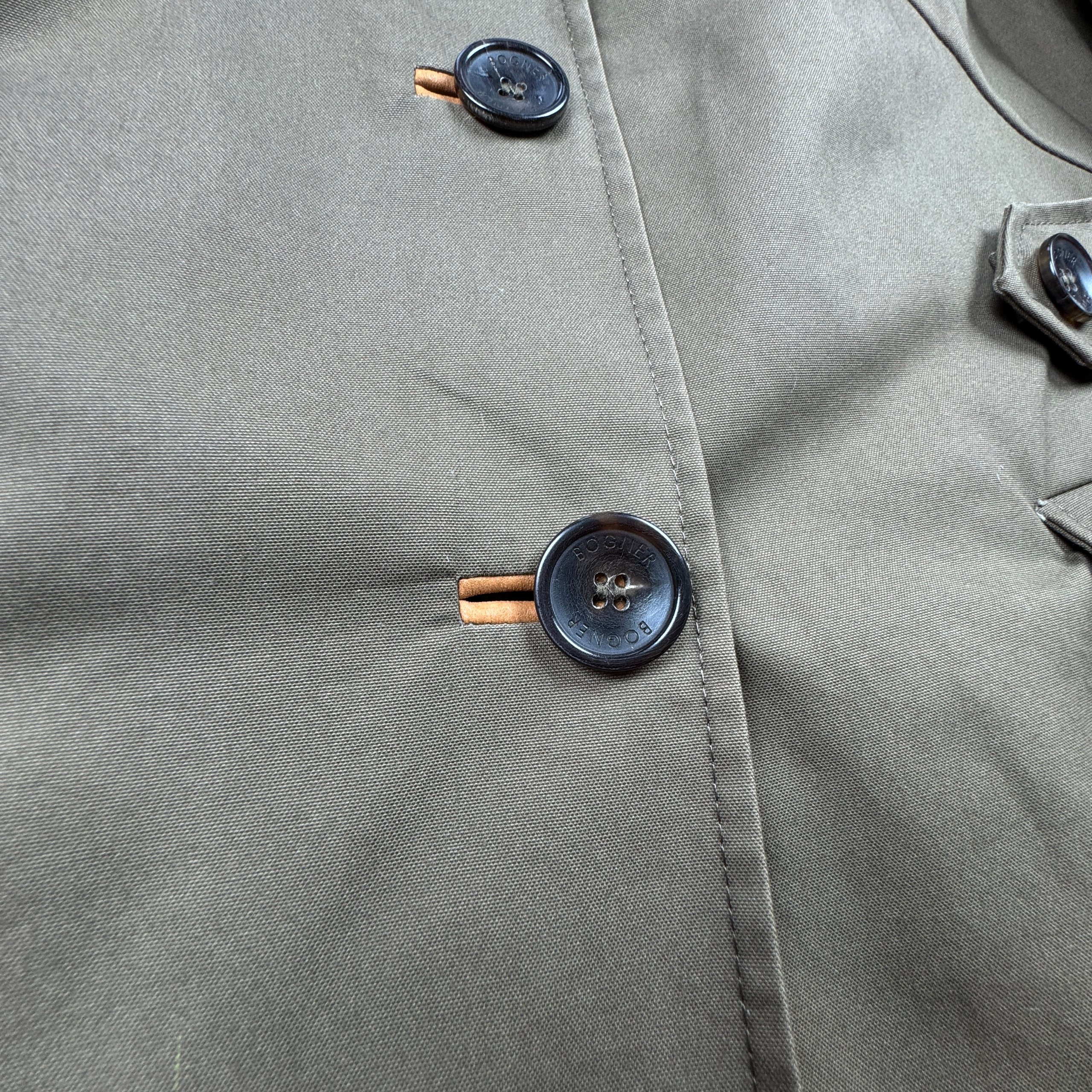 Bogner Brown / Khaki Casual Jacket Cotton Blend Women`s Size 42 / M image 7