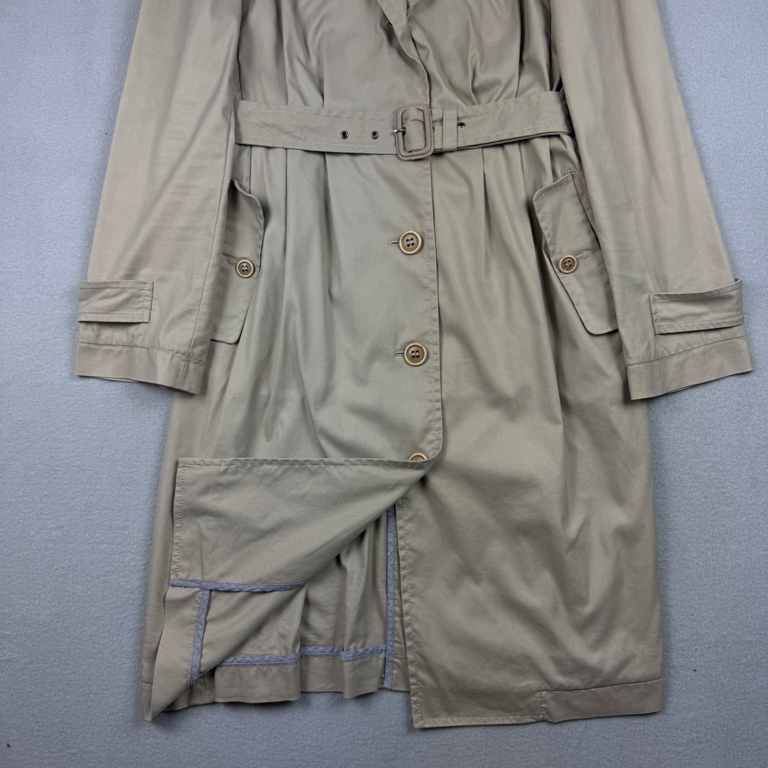 Women`s Dolce & Gabbana Beige Belted Trench Coat Vintage Size S-M / 38 image 4